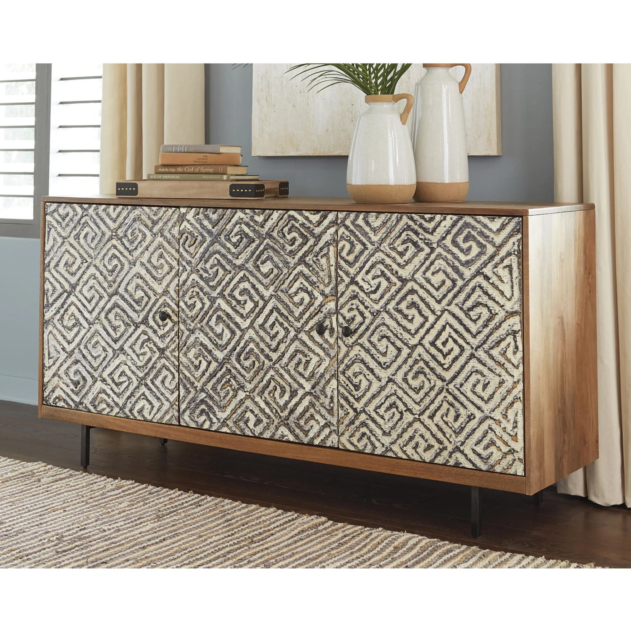 Kerrings Cabinet - Brown/Black - Image 10