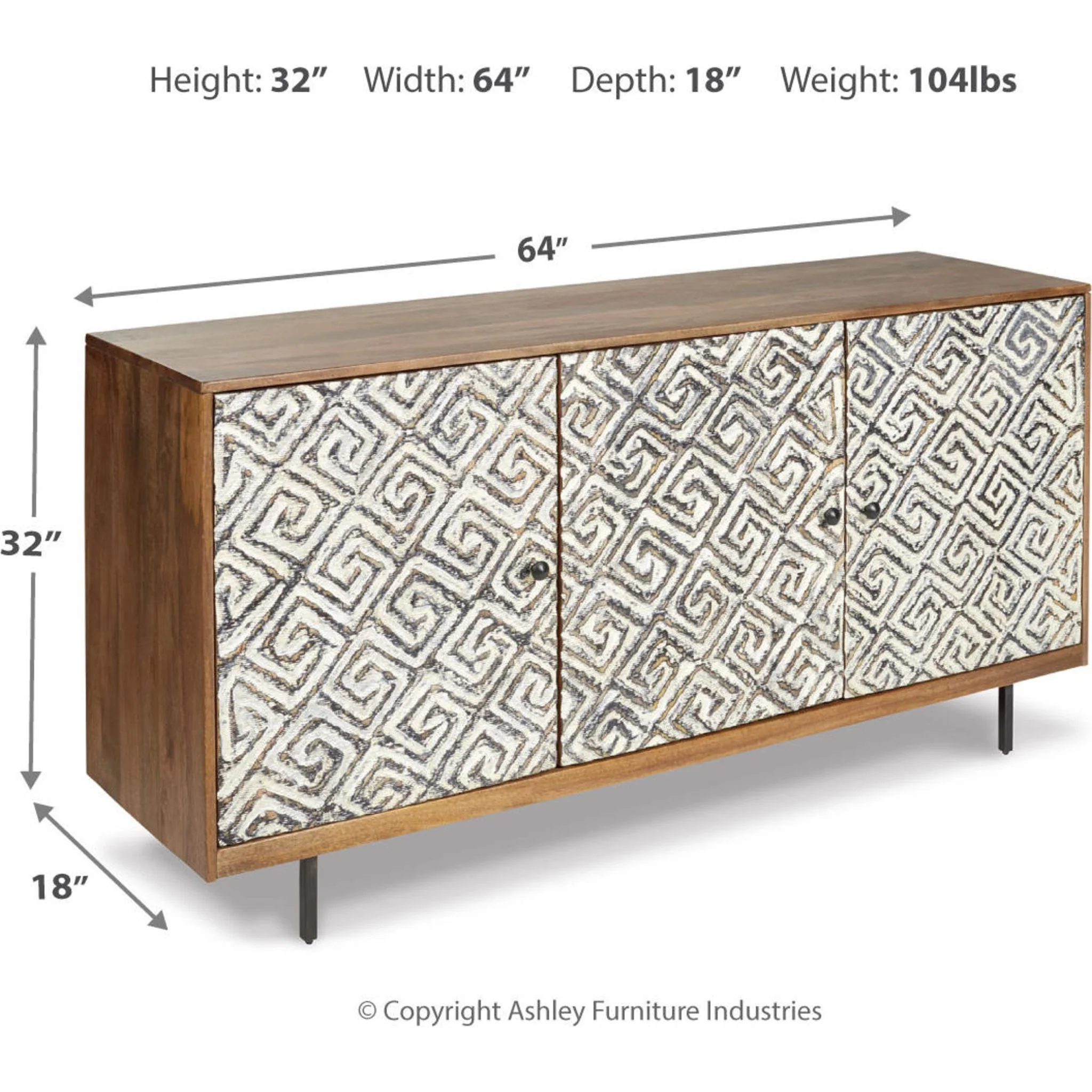 Kerrings Cabinet - Brown/Black - Image 14