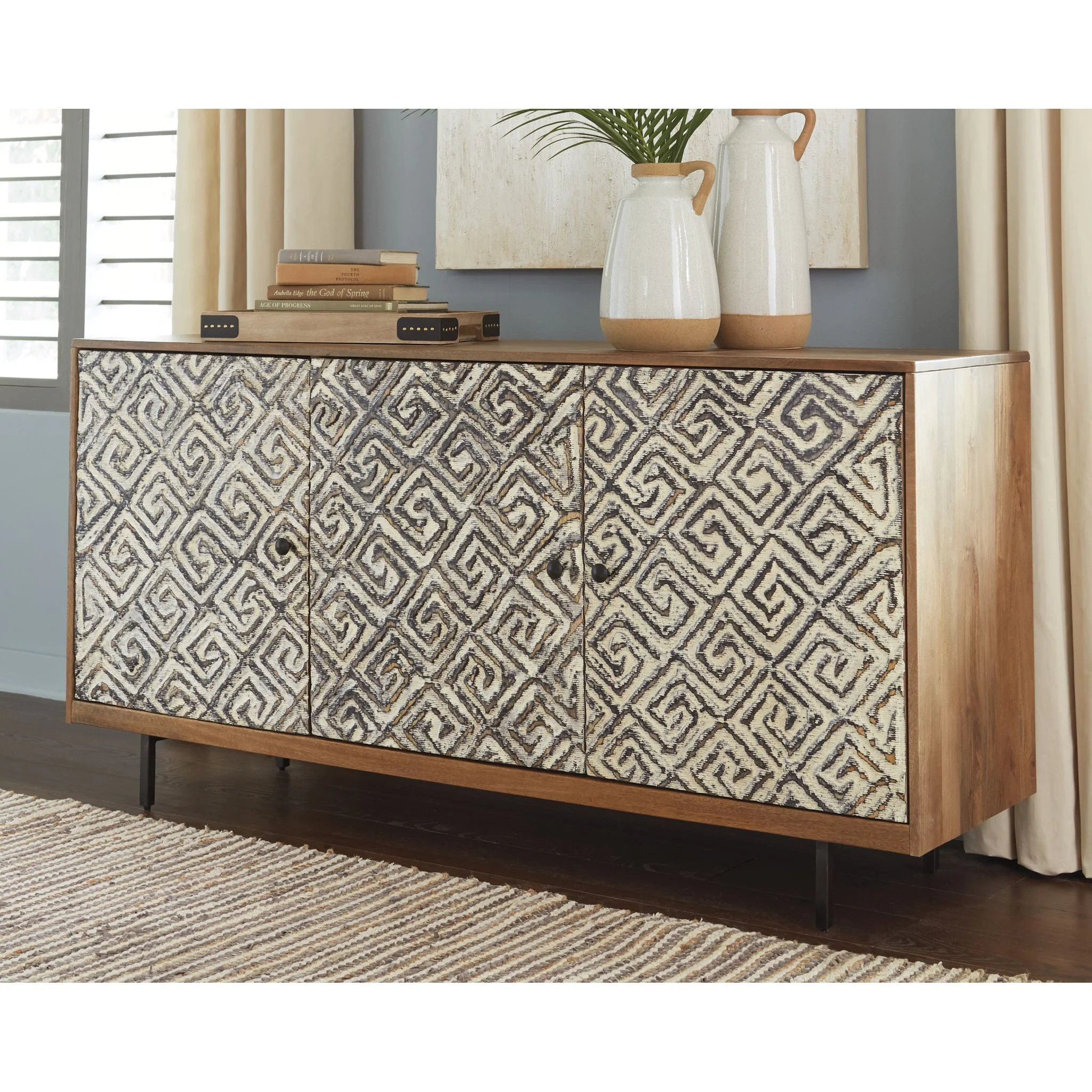 Kerrings Cabinet - Brown/Black - Image 2