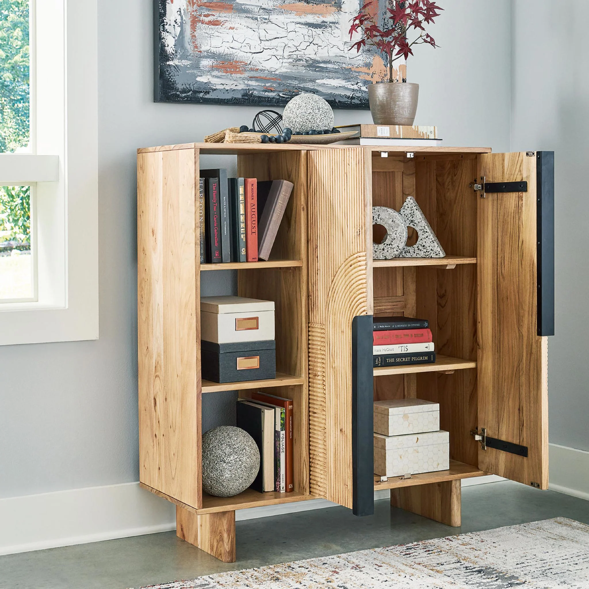 Kierwell Accent Cabinet - Natural - Image 8