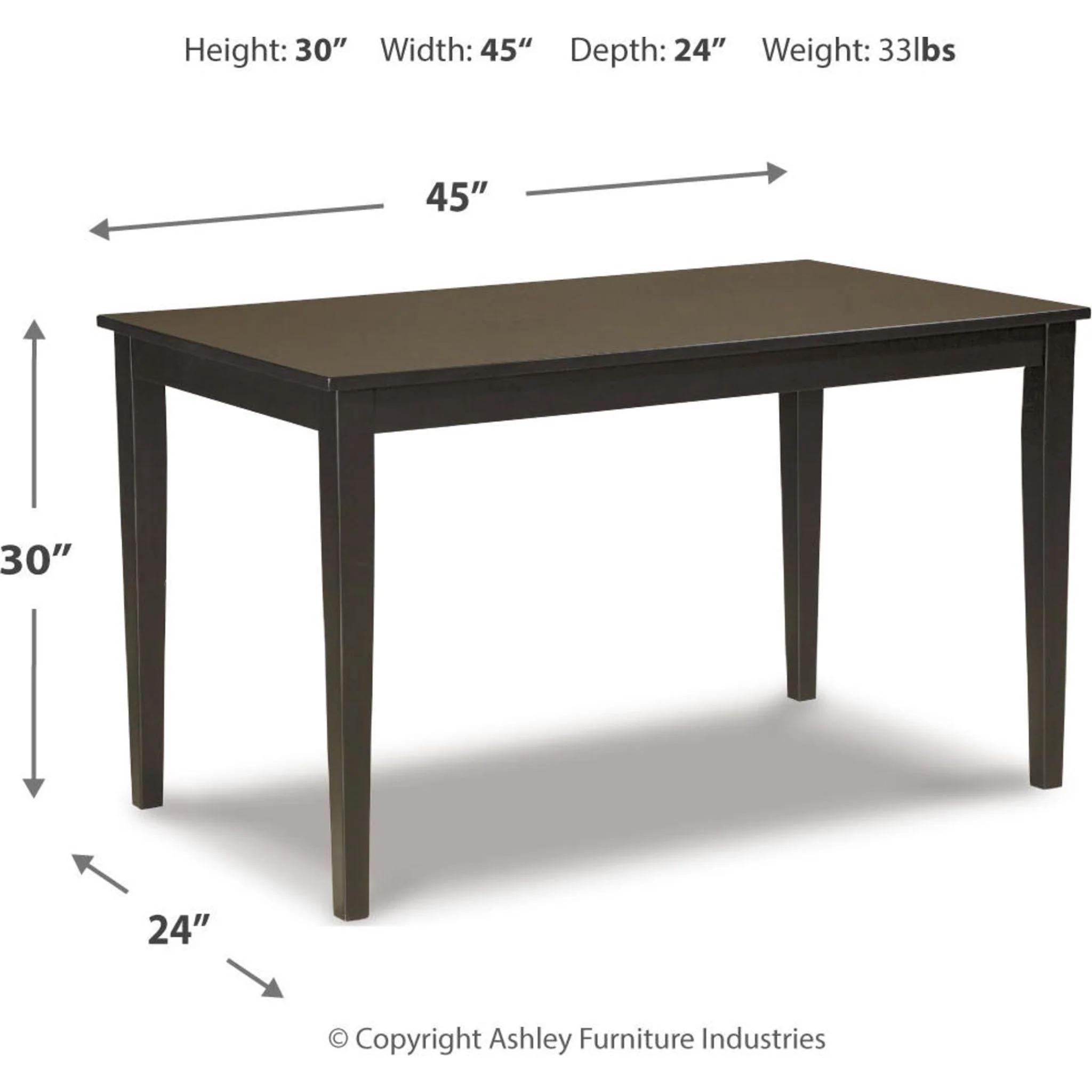 Kimonte Dining Table - Dark Brown - (D250-25) - Image 33