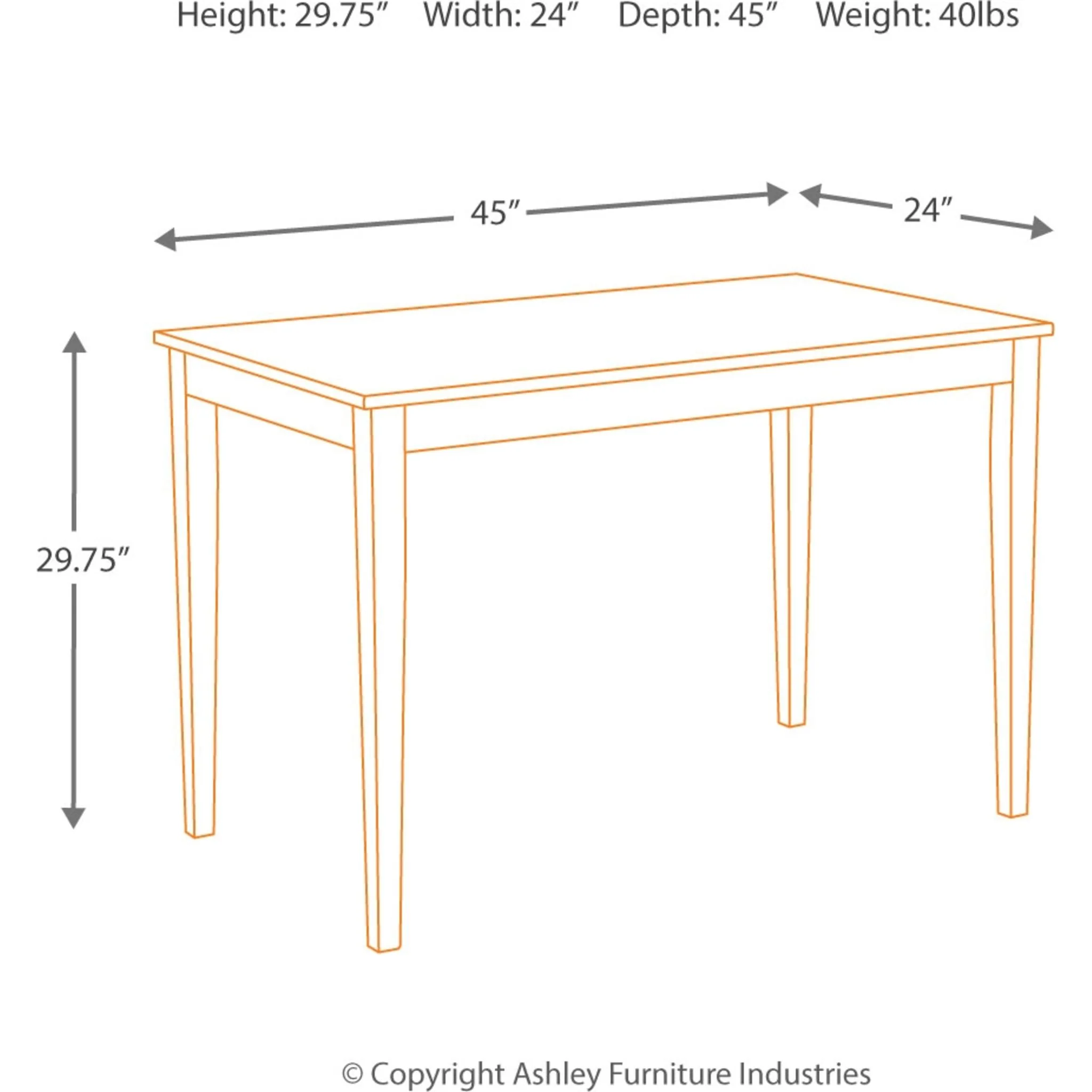 Kimonte Dining Table - Dark Brown - (D250-25) - Image 9
