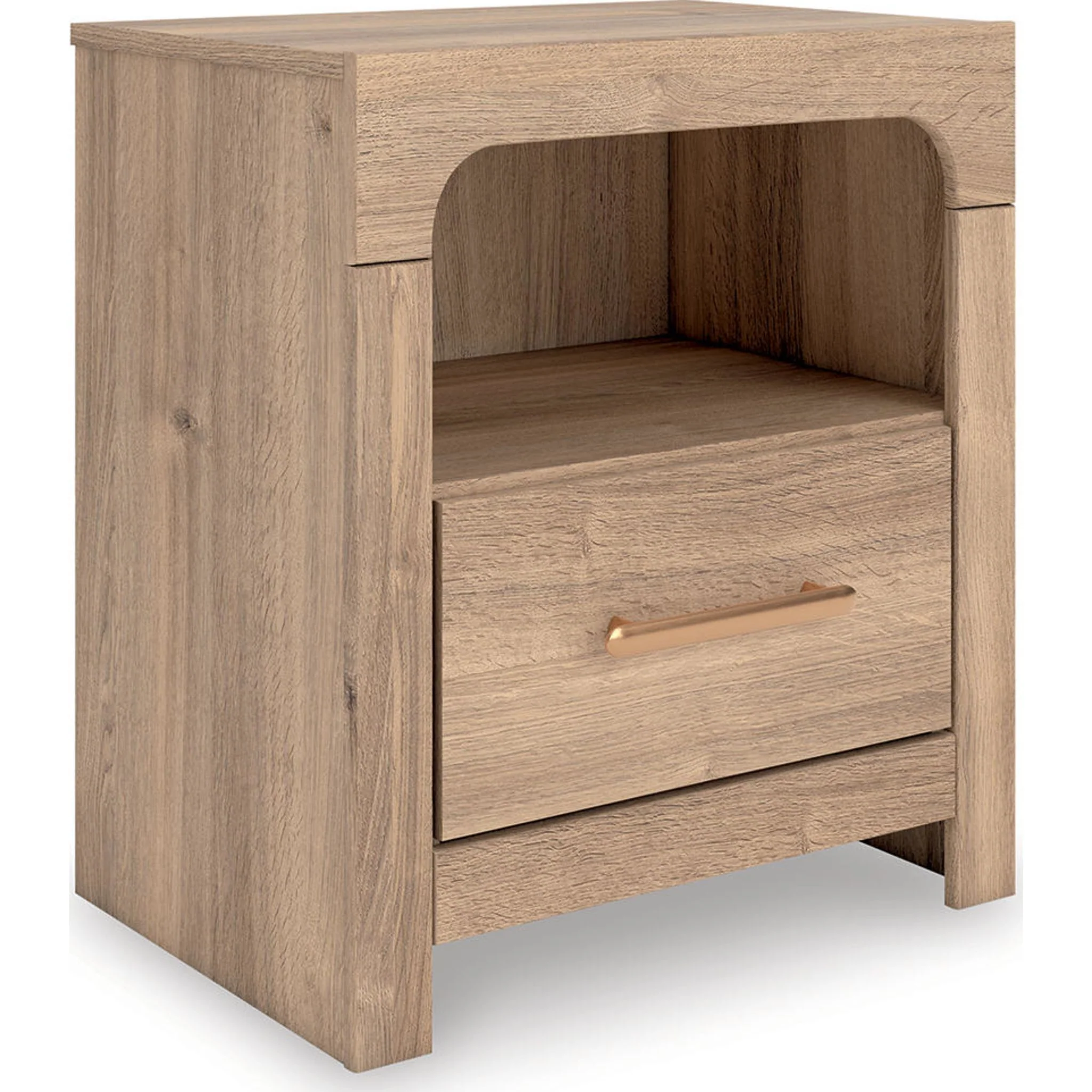 Kinlanni 6 Piece King Panel Bedroom - Tan - Image 19