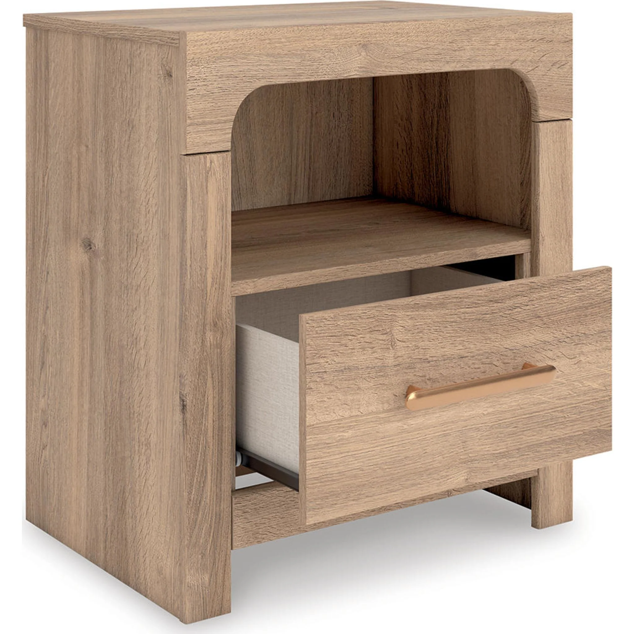 Kinlanni 6 Piece Queen Platform Bedroom - Tan - Image 18