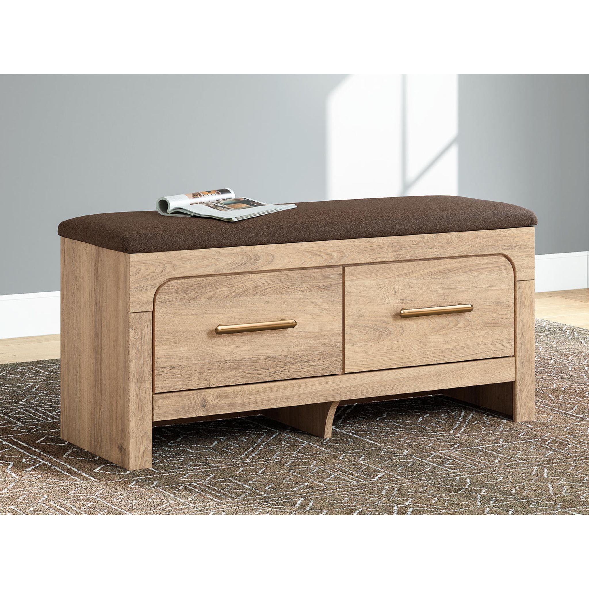 Kinlanni Bench - Tan/Brown - Image 11