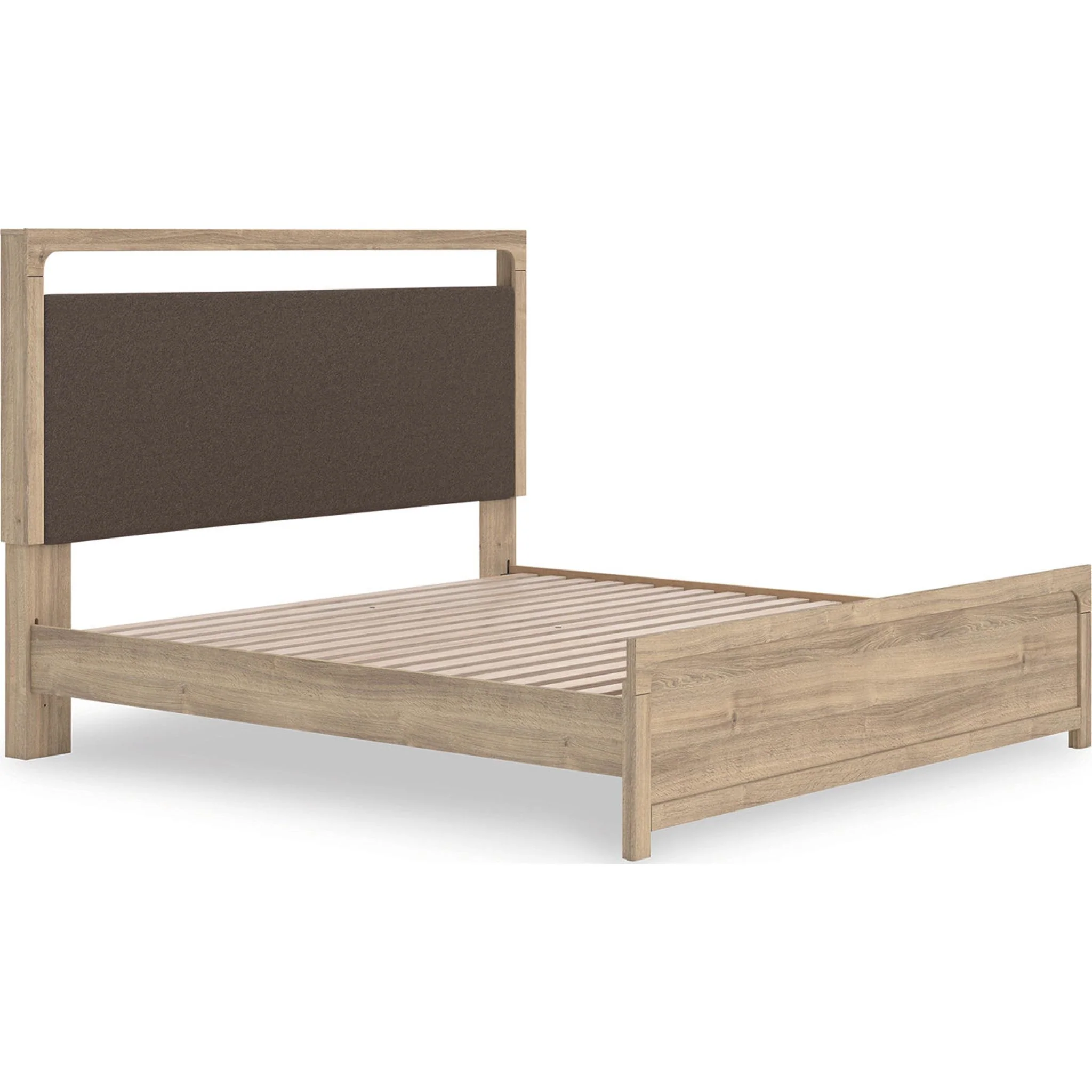Kinlanni King Platform Bed - Tan - Image 3