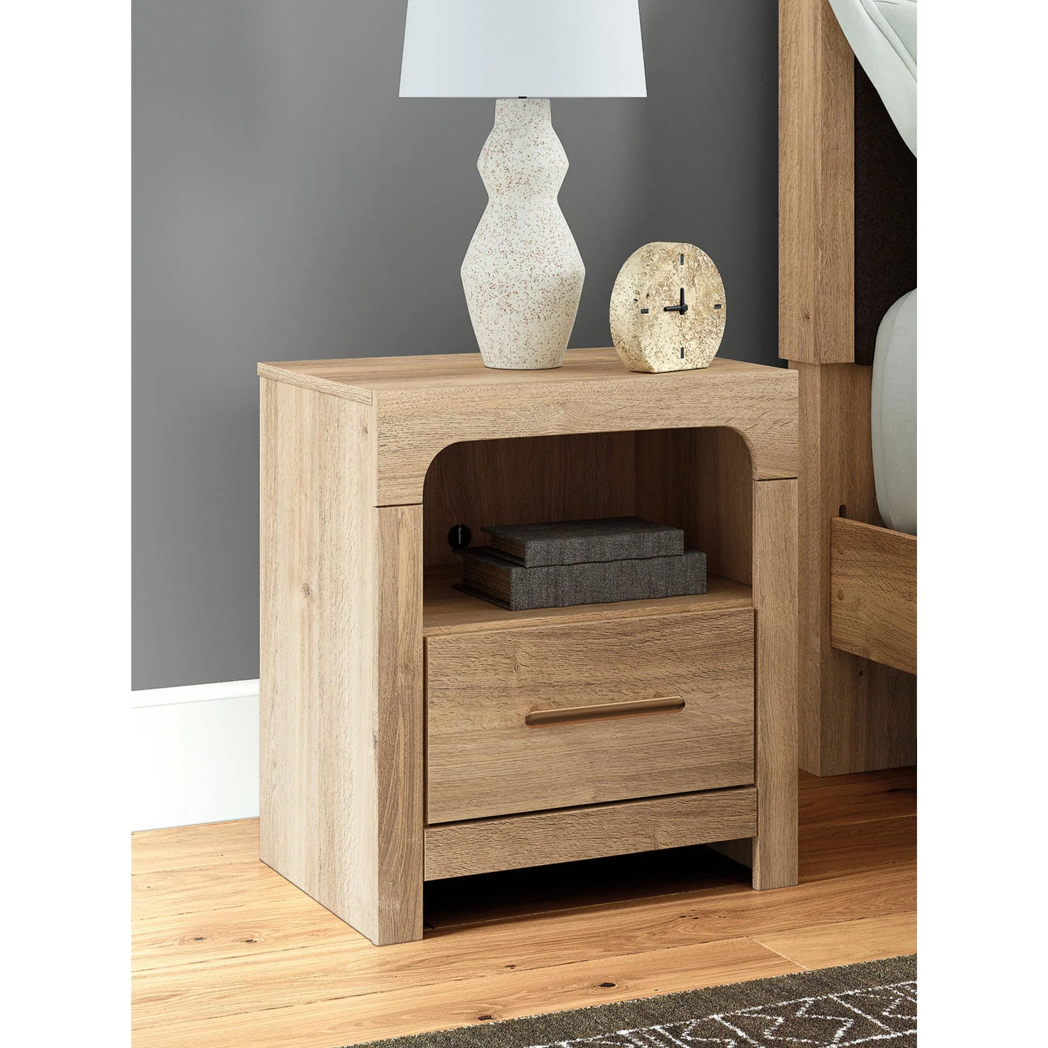 Kinlanni Nightstand - Tan - Image 2