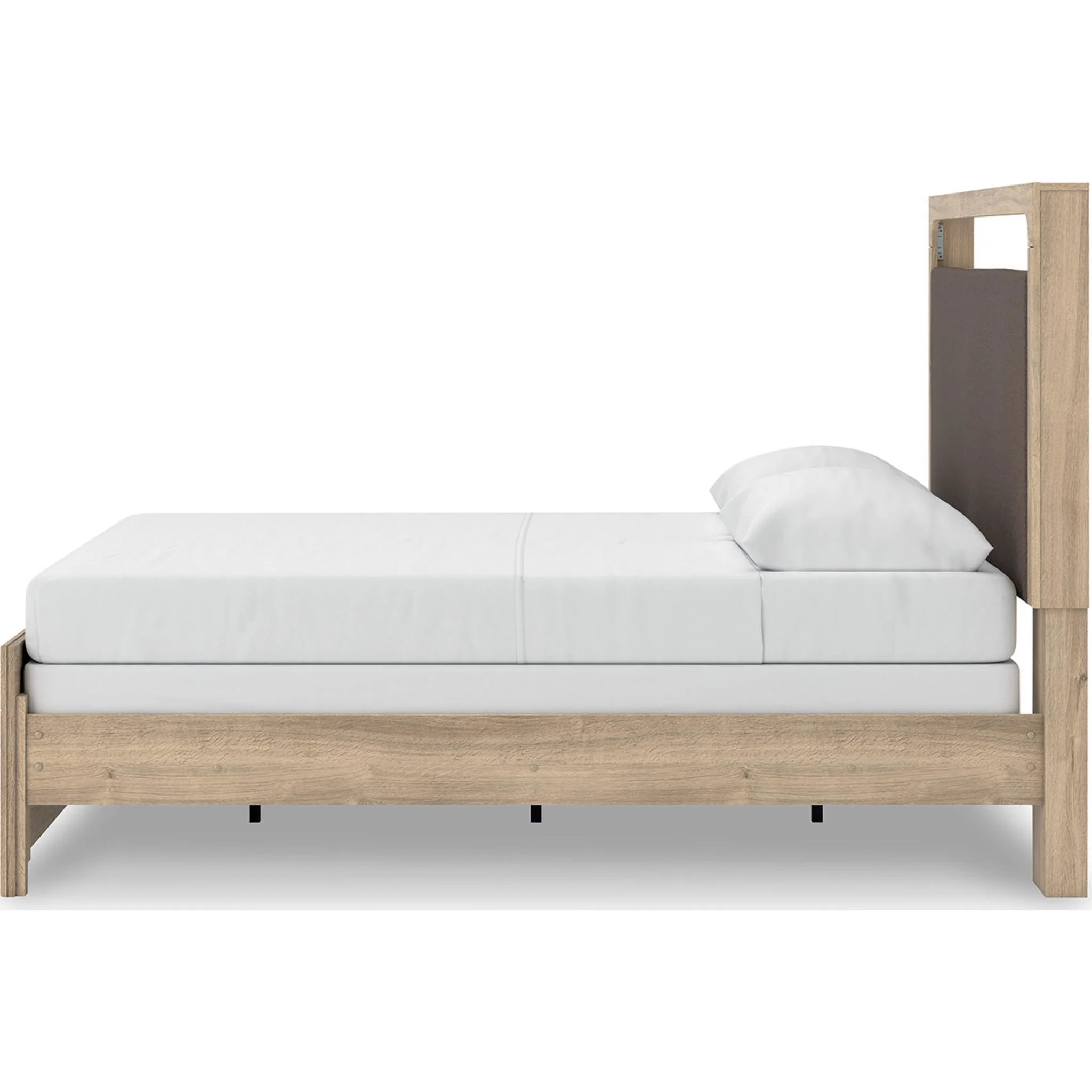 Kinlanni Queen Panel Bed - Tan - Image 7