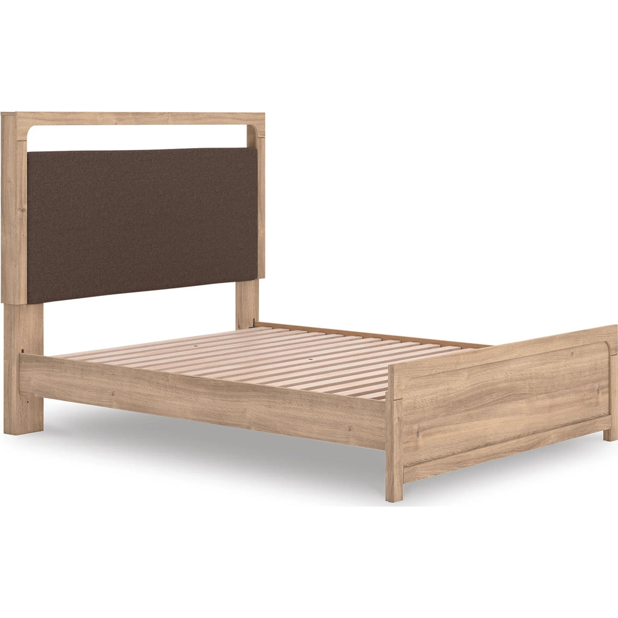 Kinlanni Queen Platform Bed - Tan - Image 3