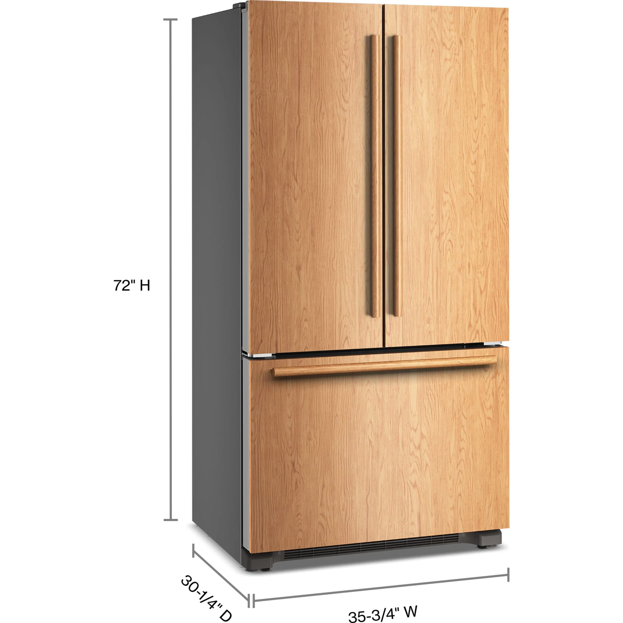 KitchenAid 22 Cu. Ft. 36-Inch Panel-Ready Counter-Depth French Door Refrigerator with Internal Water Dispenser -Panel Ready (KRFC136TPA) - Image 8