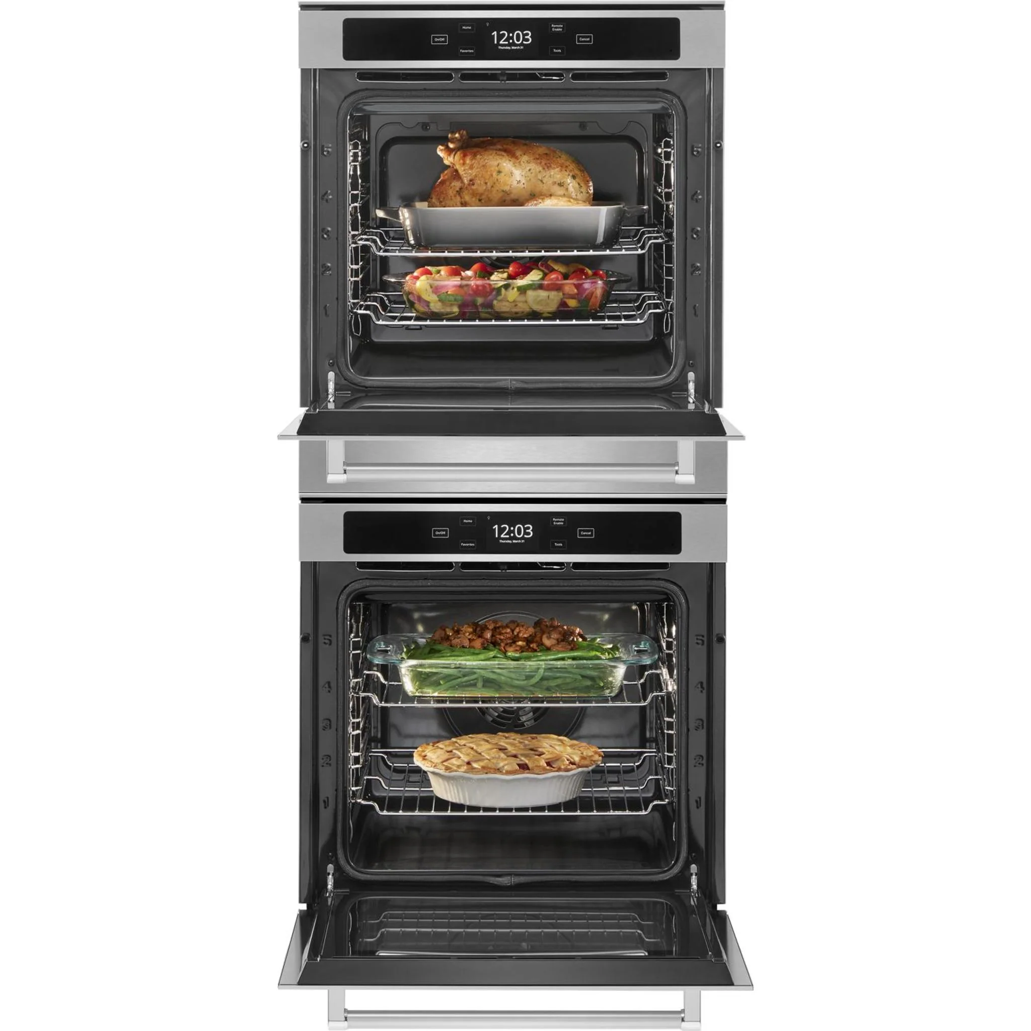 KitchenAid 24" Smart Double Wall Oven with True Convection -Stainless Steel (KODC504PPS) - Image 4