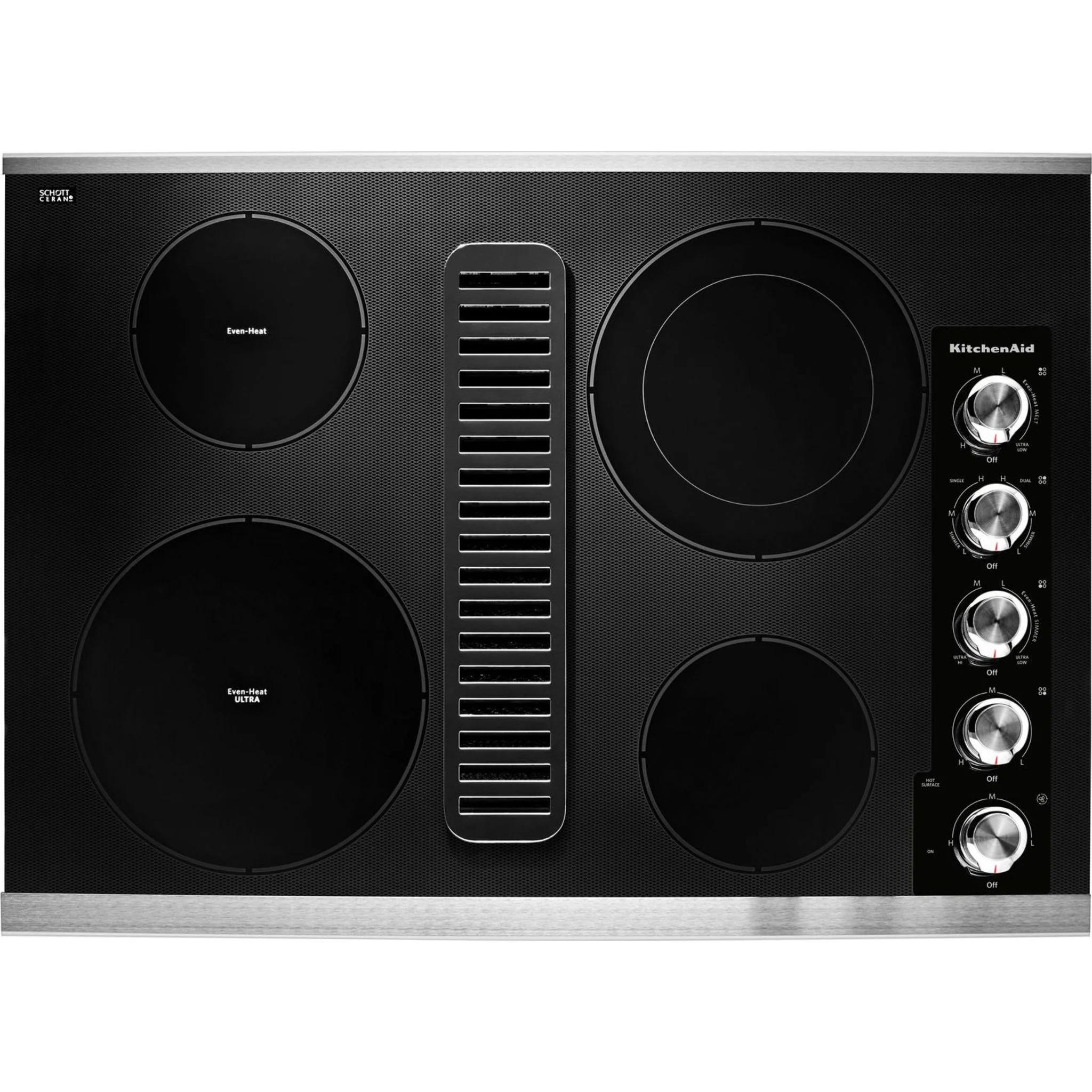 KitchenAid 30" Electric Downdraft Cooktop with 4 Elements -Stainless Steel (KCED600GSS) - Image 6