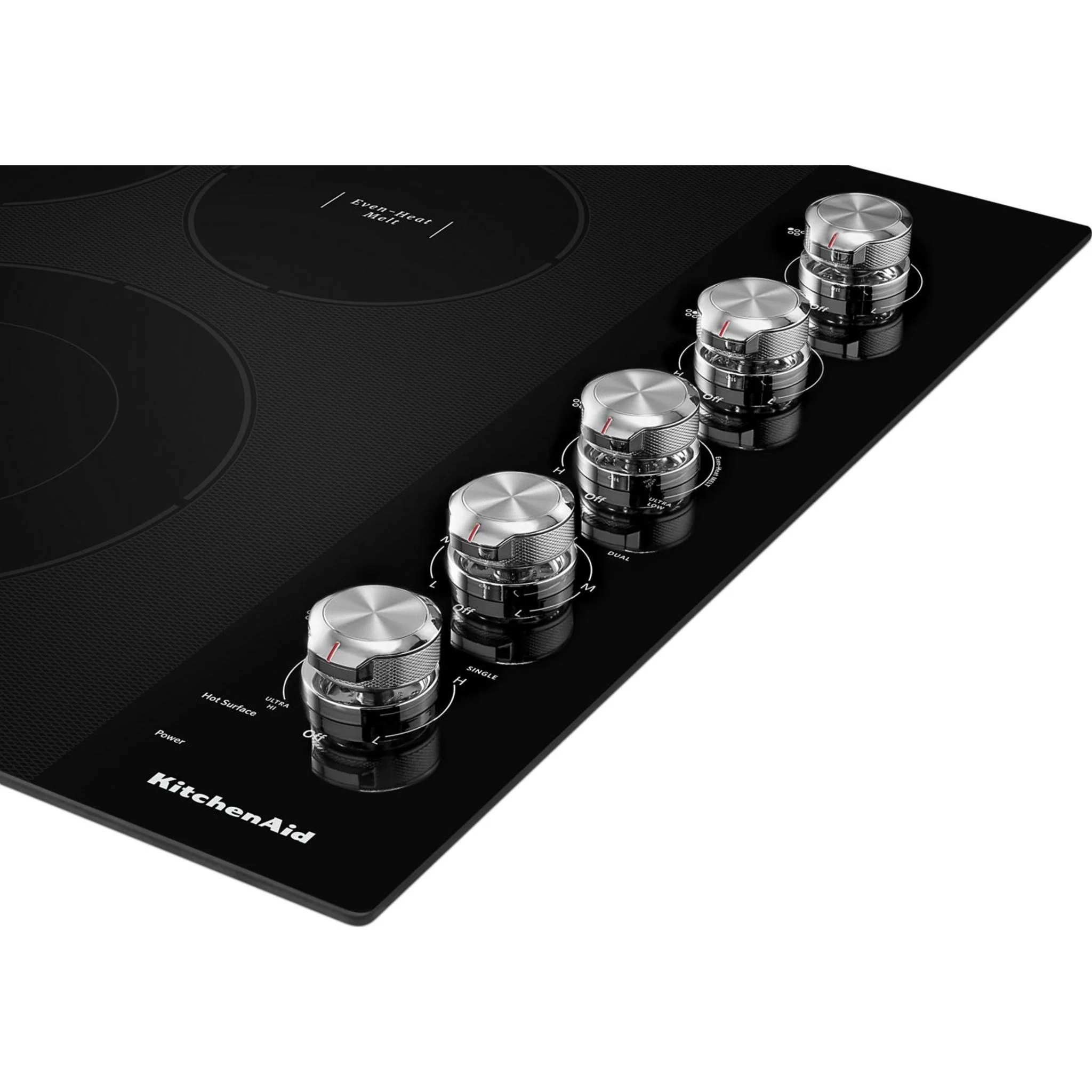 KitchenAid 30" Electric Cooktop with 5 Elements and Knob Controls -Black (KCES550HBL) - Image 10