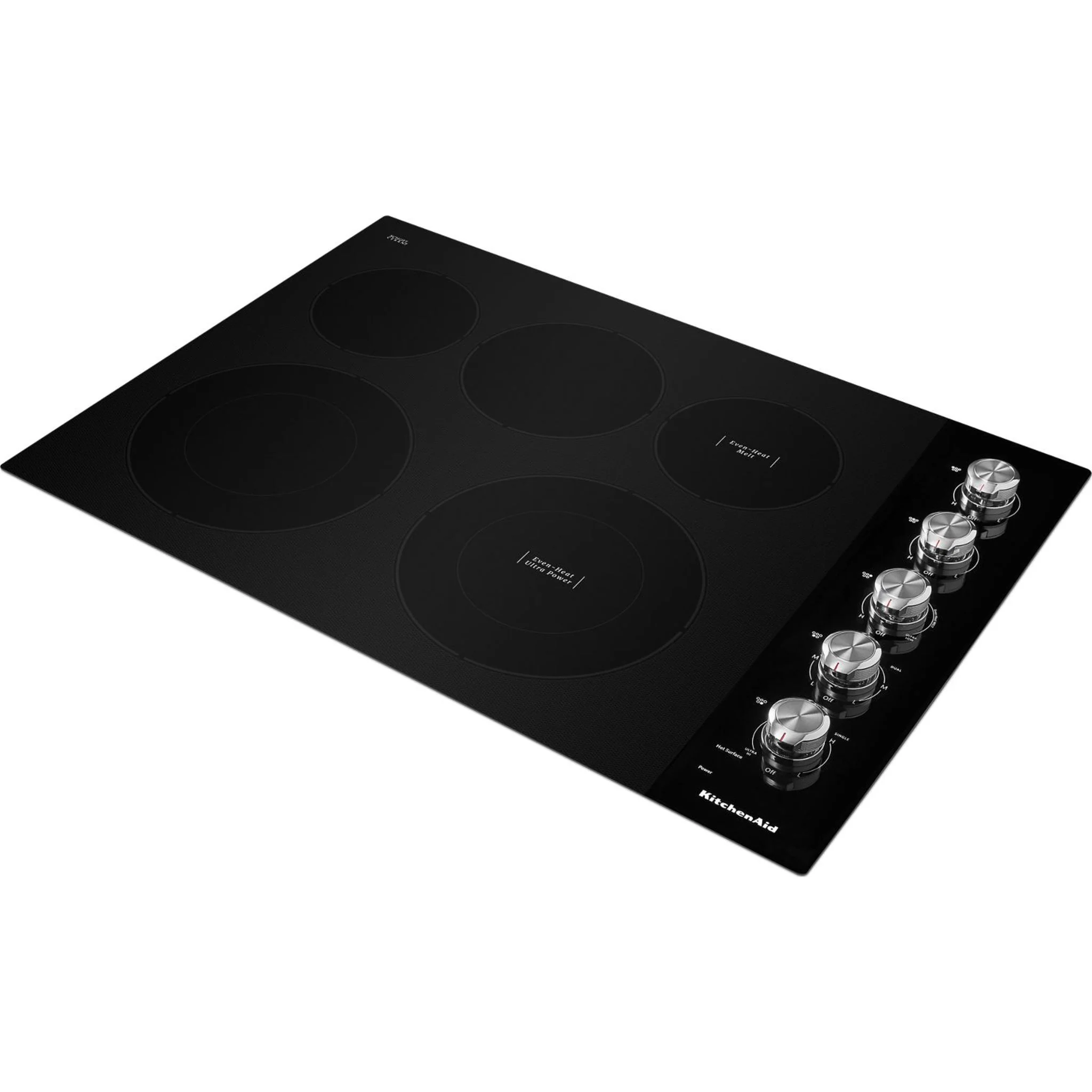 KitchenAid 30" Electric Cooktop with 5 Elements and Knob Controls -Black (KCES550HBL) - Image 14