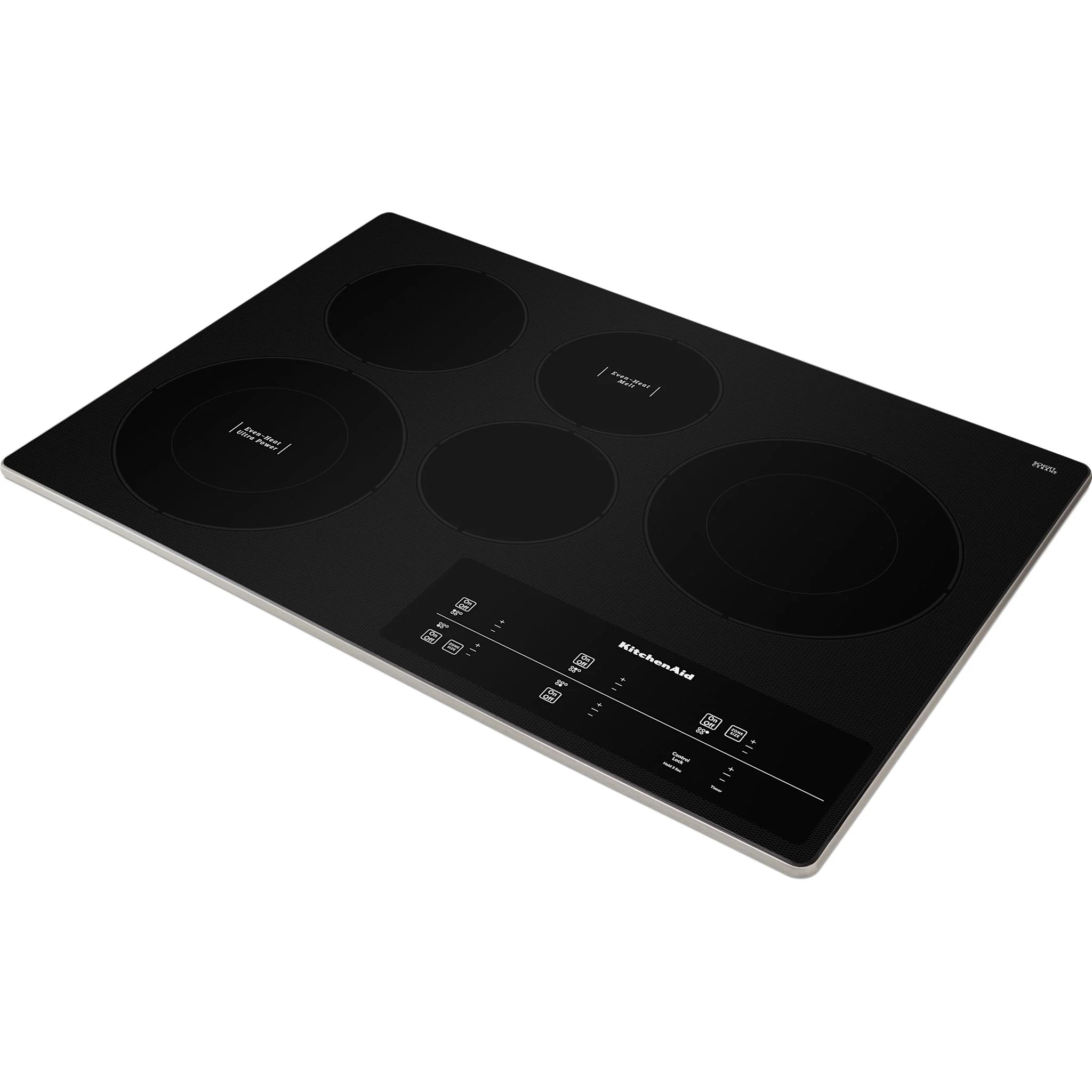KitchenAid 30" Electric Cooktop with 5 Elements and Touch-Activated Controls -STAINLESS STEEL (KCES950KSS)