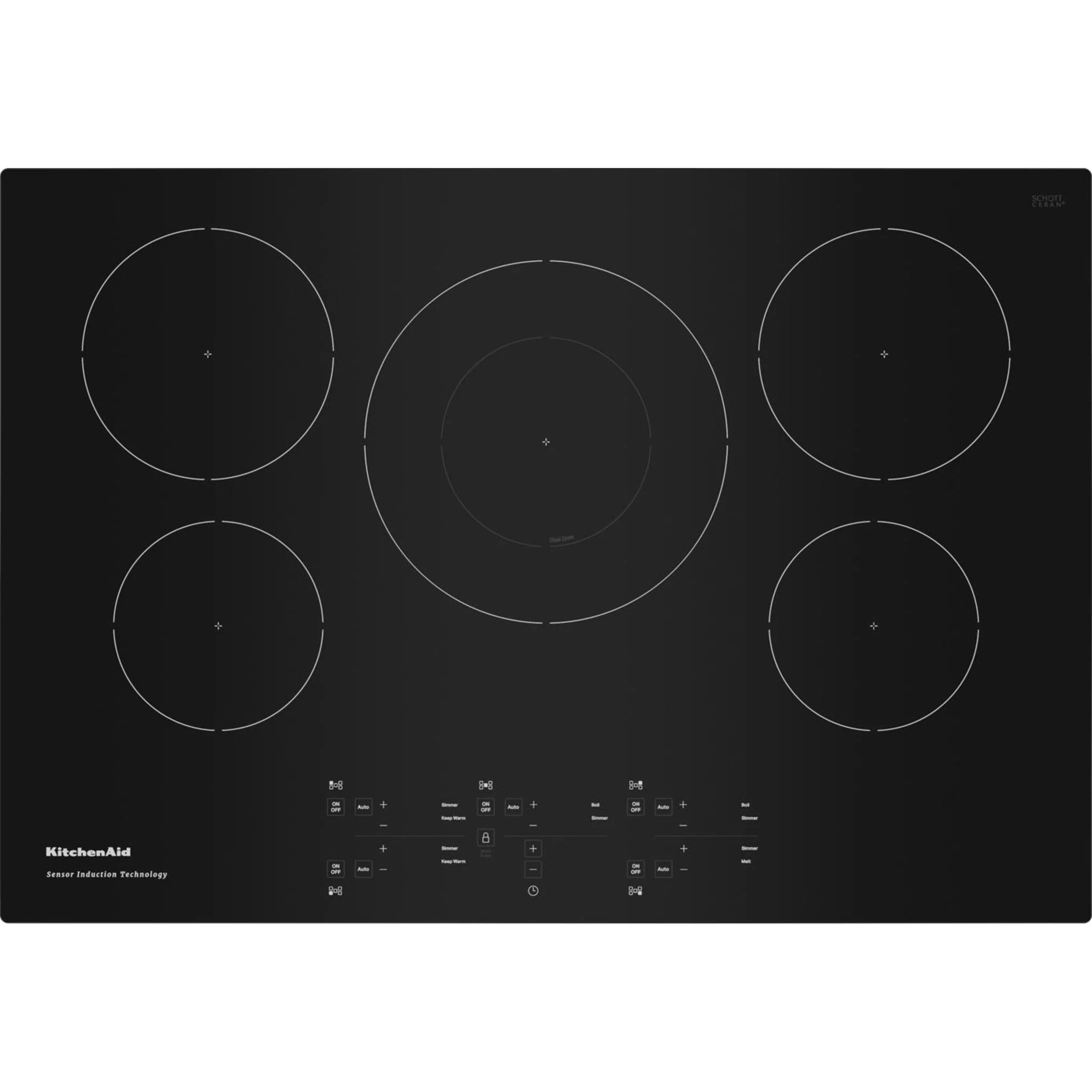 KitchenAid 30-Inch 5-Element Sensor Induction Cooktop -Black (KCIG550JBL) - Image 5