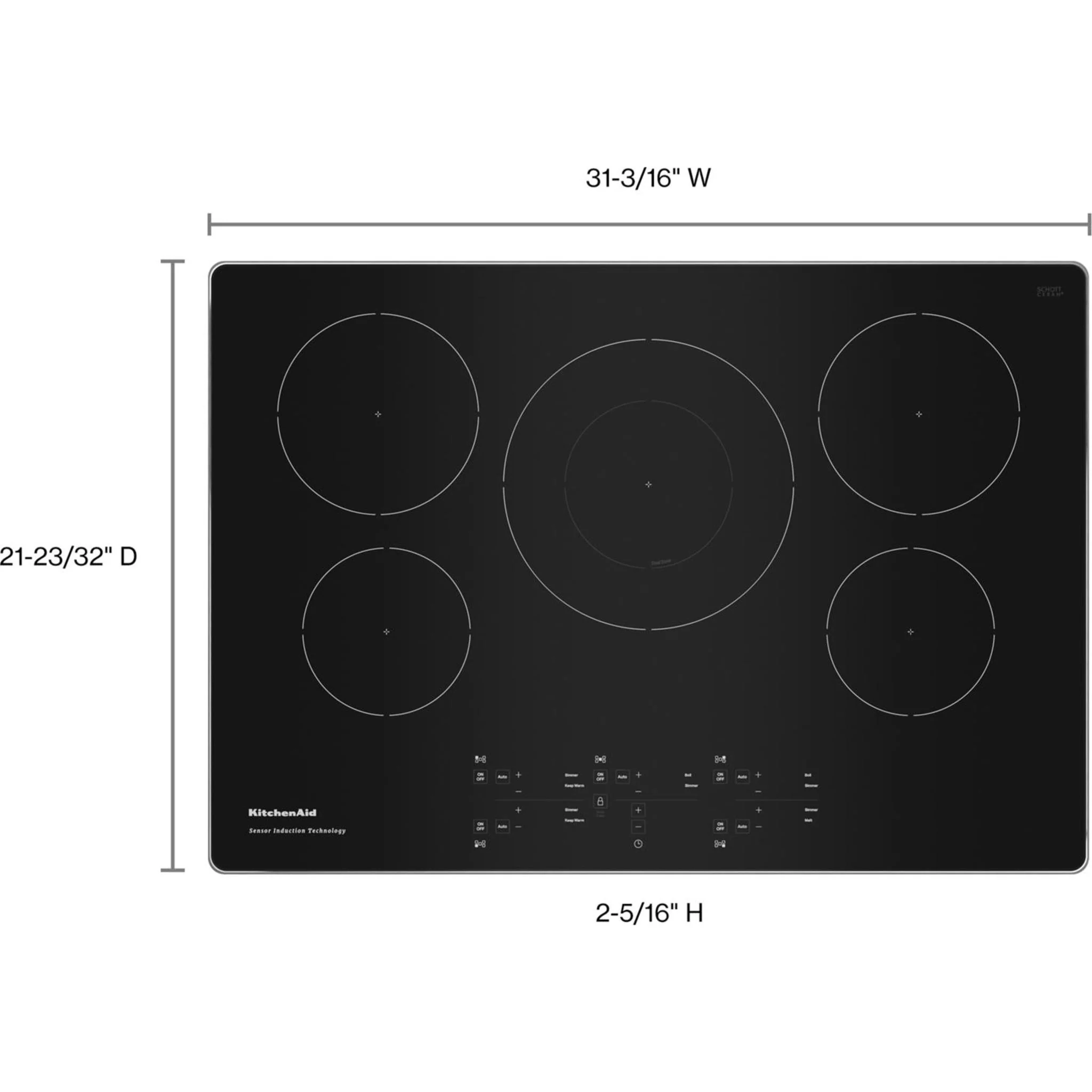 KitchenAid 30-Inch 5-Element Sensor Induction Cooktop -Stainless Steel (KCIG550JSS) - Image 38
