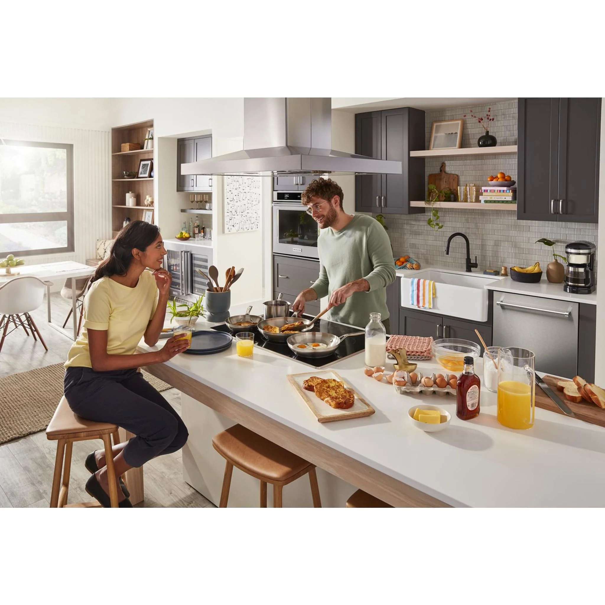 KitchenAid 30-Inch 5-Element Sensor Induction Cooktop -Stainless Steel (KCIG550JSS) - Image 7