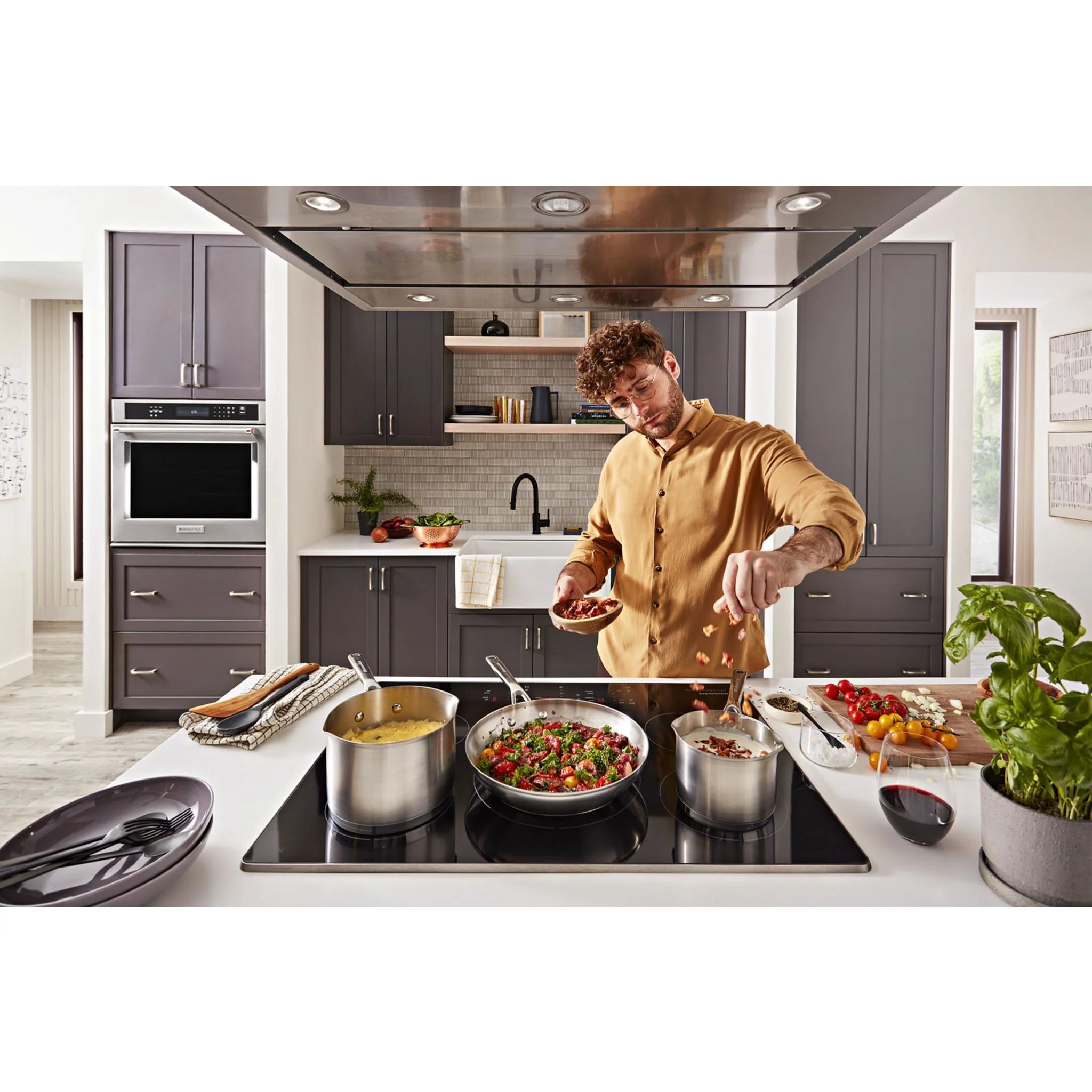 KitchenAid 30-Inch 5-Element Sensor Induction Cooktop -Stainless Steel (KCIG550JSS) - Image 8