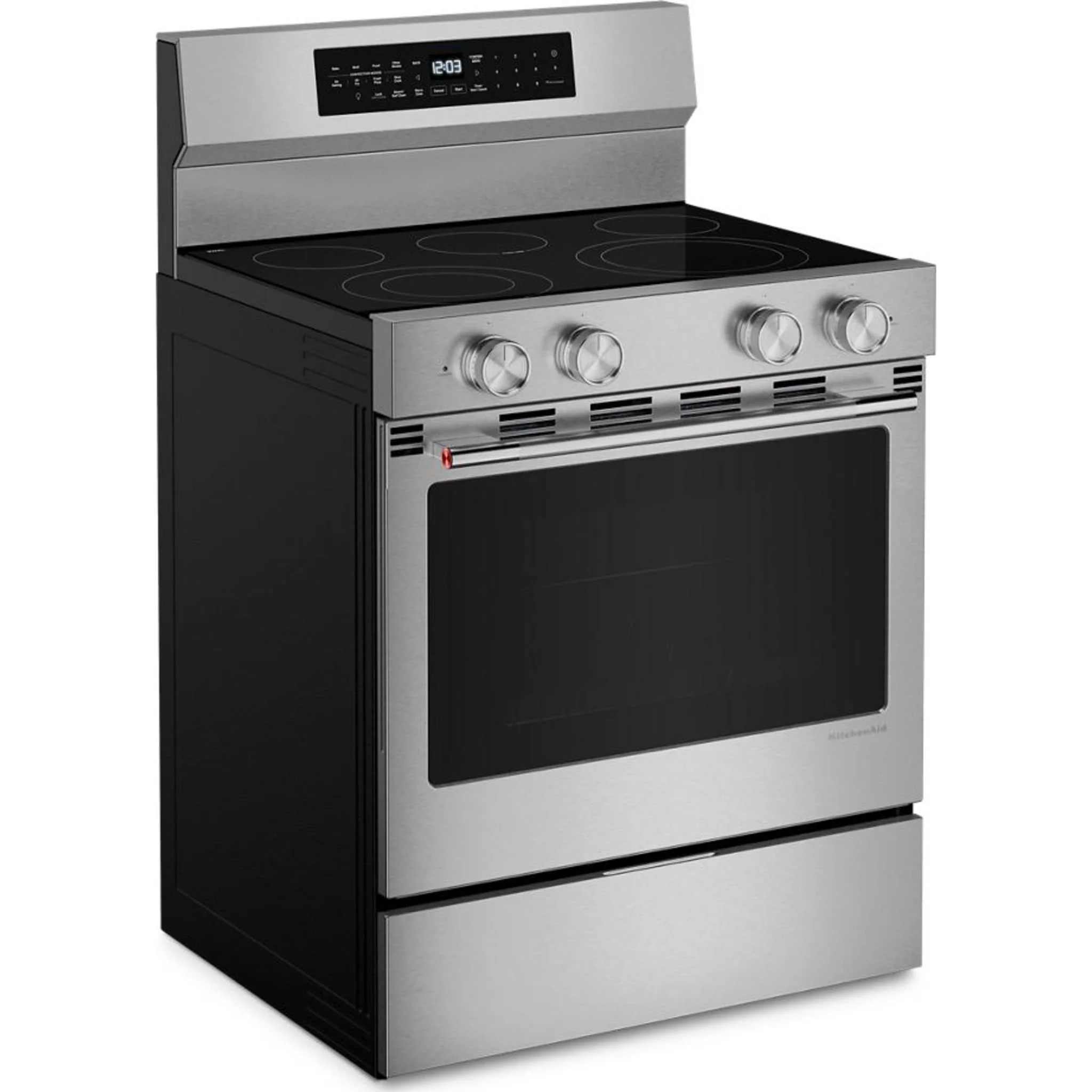 KitchenAid 5.3 Cu. Ft. Freestanding Electric Range with Convection Cooking Modes -Fingerprint Resistant Stainless Steel (YKFES530SPS) - Image 14