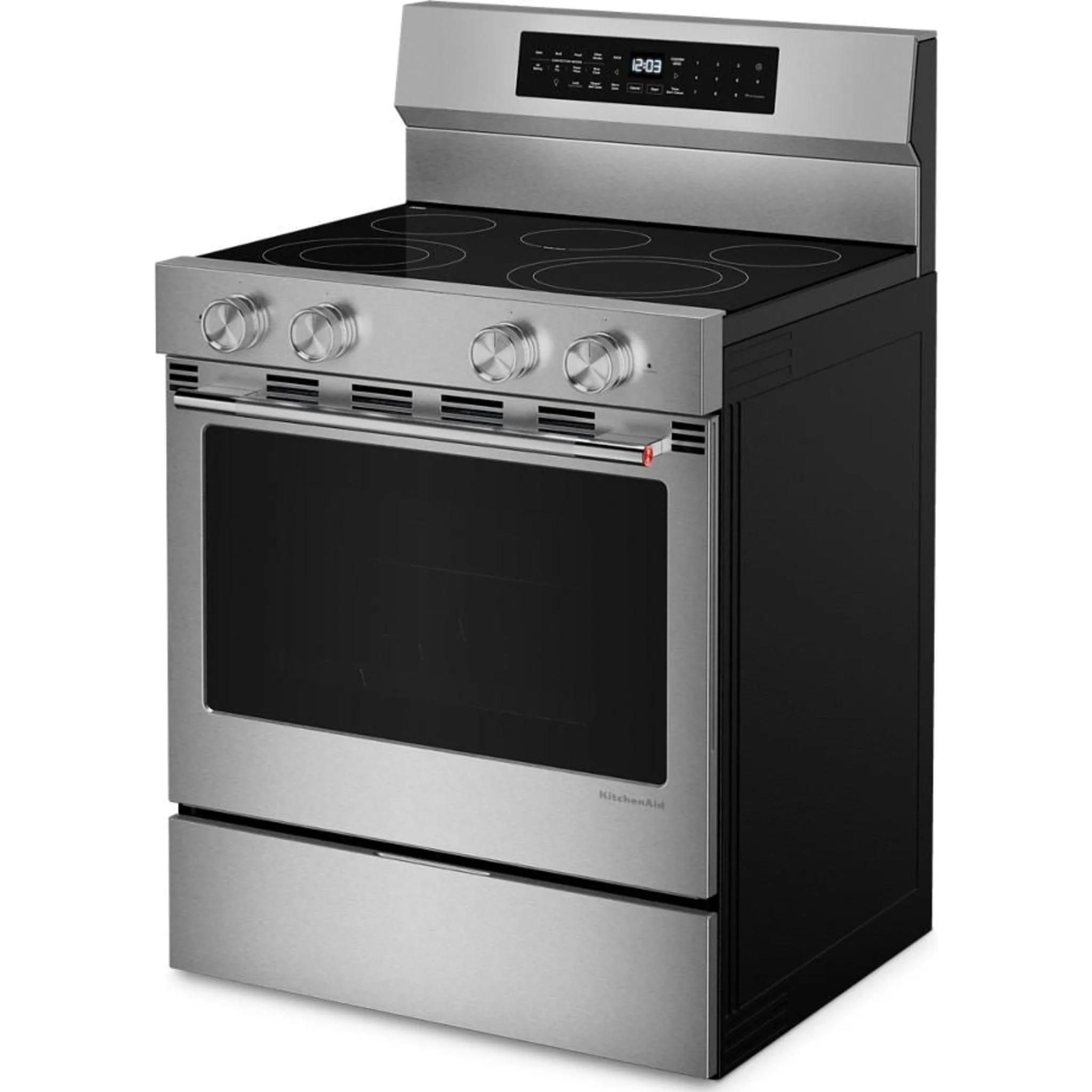 KitchenAid 5.3 Cu. Ft. Freestanding Electric Range with Convection Cooking Modes -Fingerprint Resistant Stainless Steel (YKFES530SPS) - Image 18