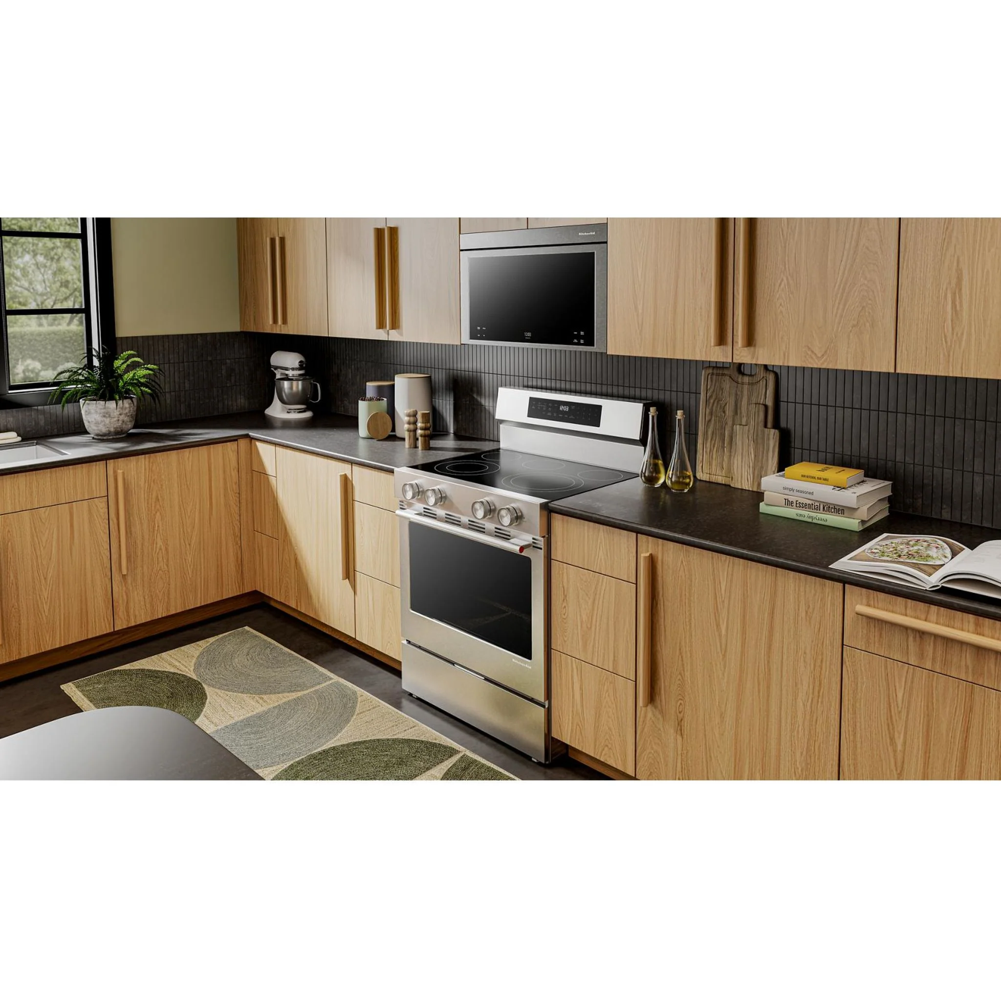 KitchenAid 5.3 Cu. Ft. Freestanding Electric Range with Convection Cooking Modes -Fingerprint Resistant Stainless Steel (YKFES530SPS) - Image 8