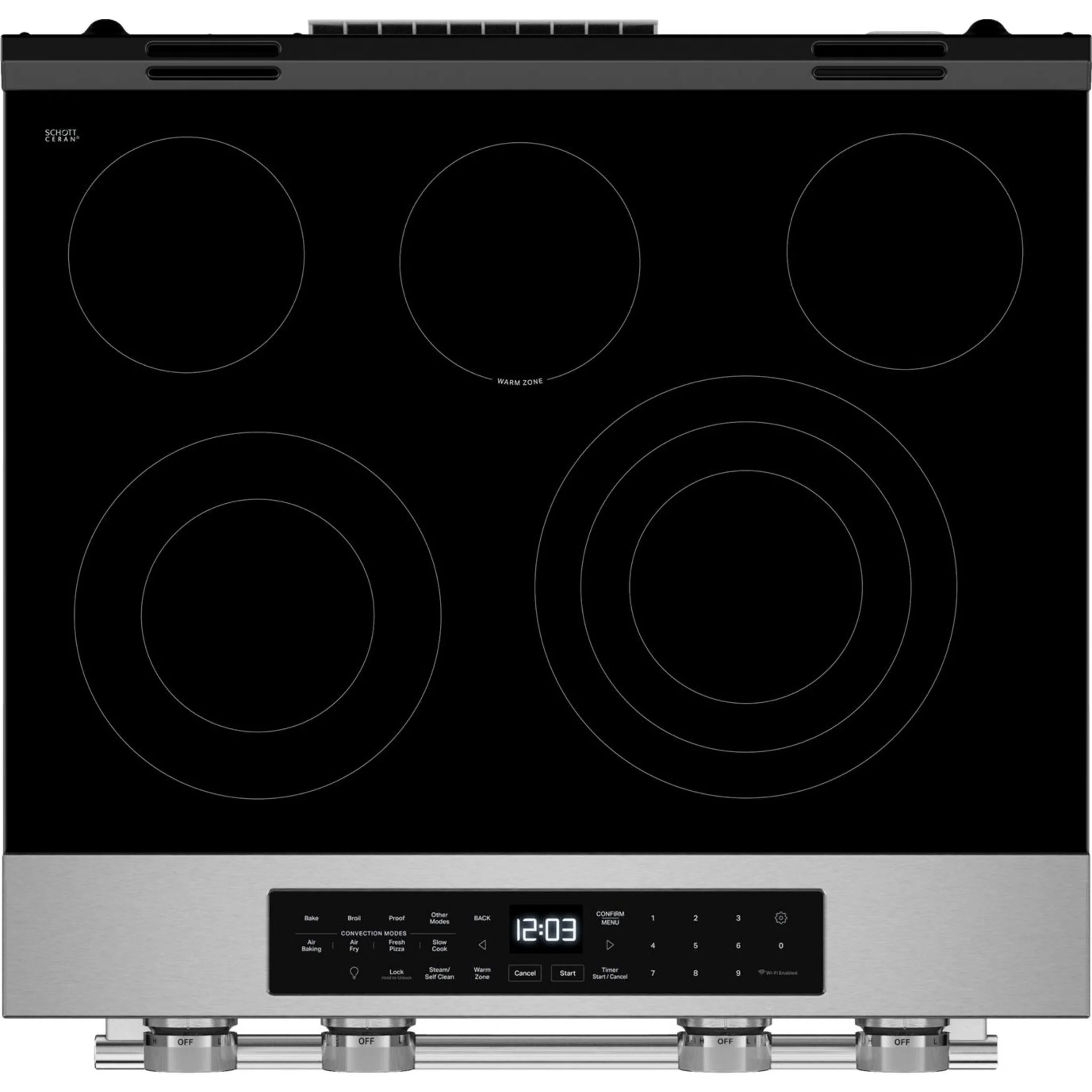 KitchenAid 5.3 Cu. Ft. Smart Slide-in Electric Range with Convection Cooking Modes -PrintShield™ Stainless Finish (YKSES330SPS) - Image 21