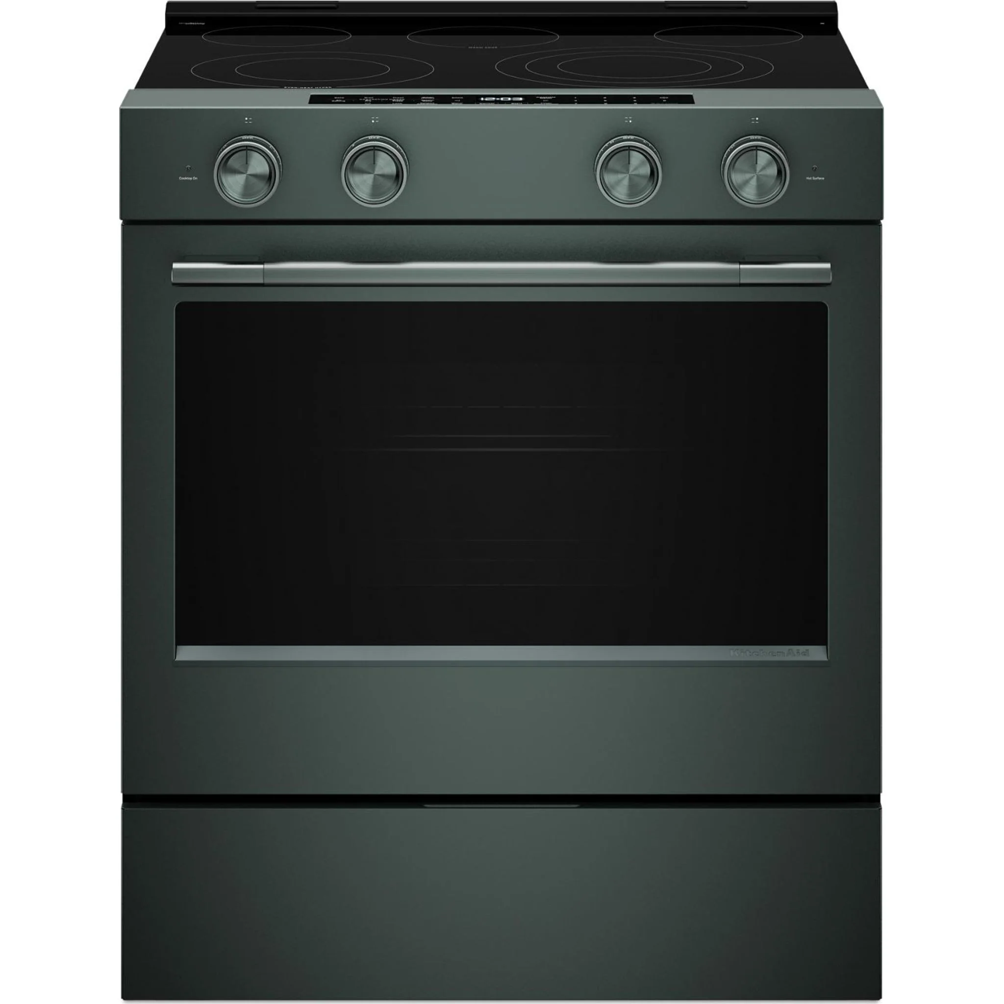 KitchenAid 5.3 Cu. Ft. Slide-in Electric Range with Two Even-HeatHyper Elements and Convection Cooking Modes -Juniper (YKSES530SJP)