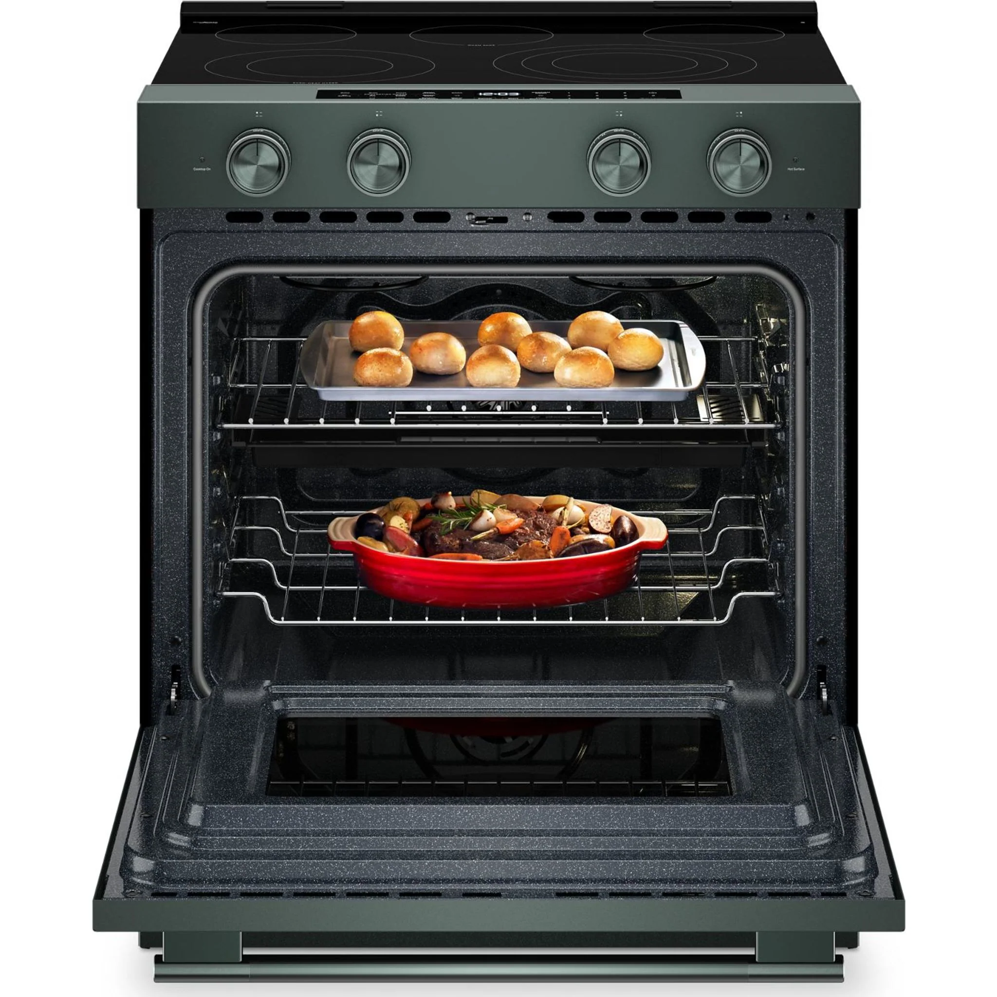 KitchenAid 5.3 Cu. Ft. Slide-in Electric Range with Two Even-HeatHyper Elements and Convection Cooking Modes -Juniper (YKSES530SJP) - Image 20