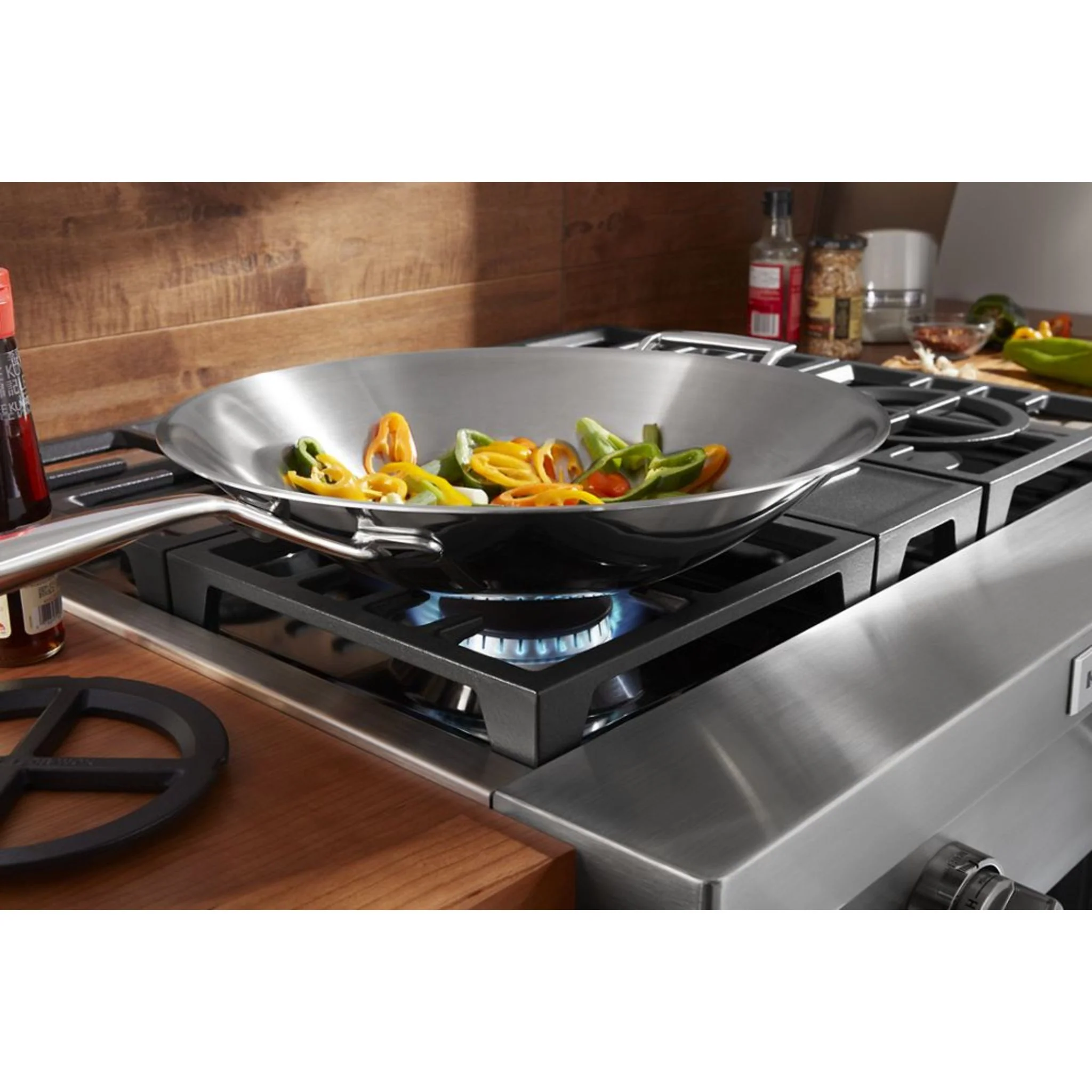 KitchenAid 30'' 4-Burner Commercial-Style Gas Rangetop -Stainless Steel (KCGC500JSS) - Image 4