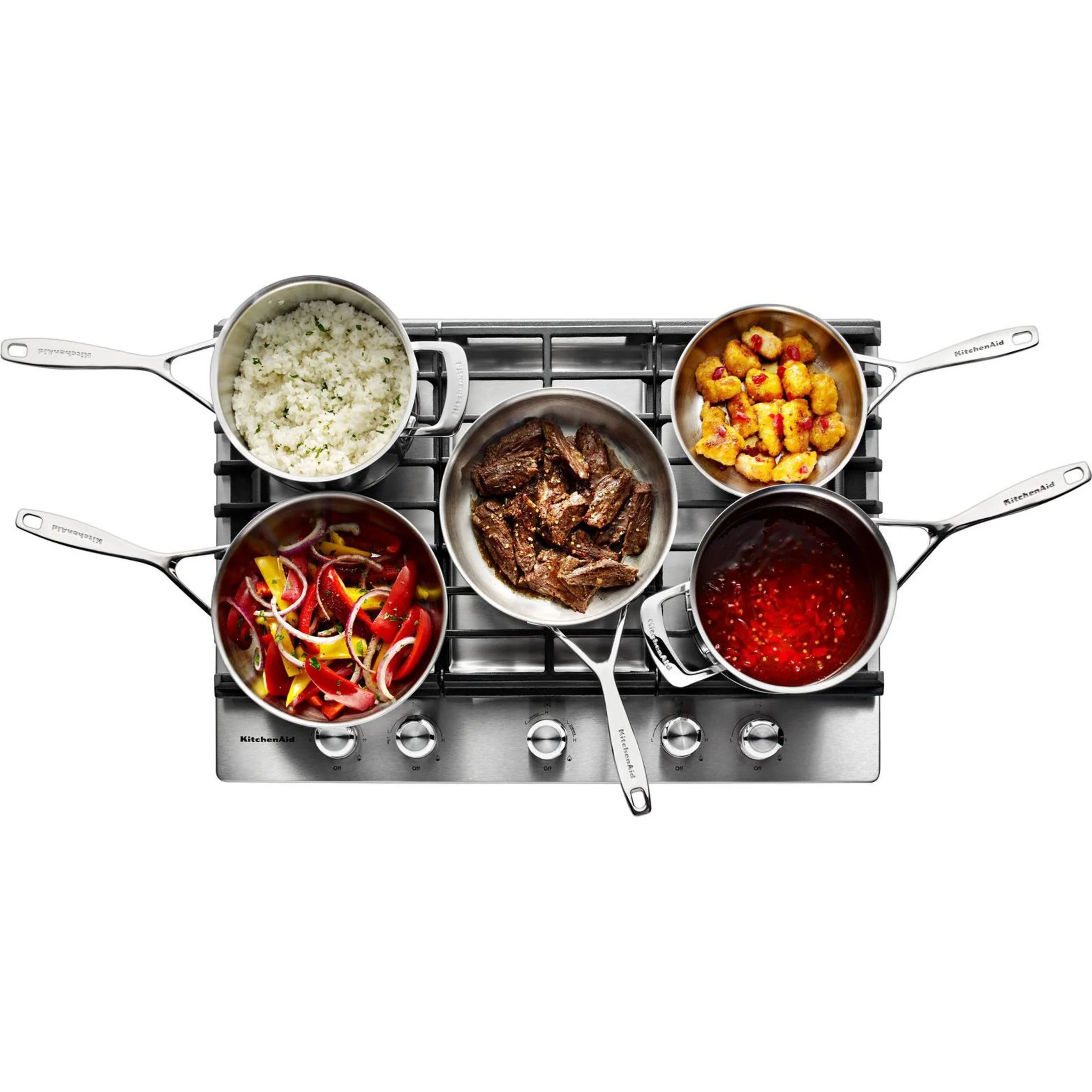 KitchenAid 30" 5-Burner Gas Cooktop -Stainless Steel (KCGS550ESS) - Image 20