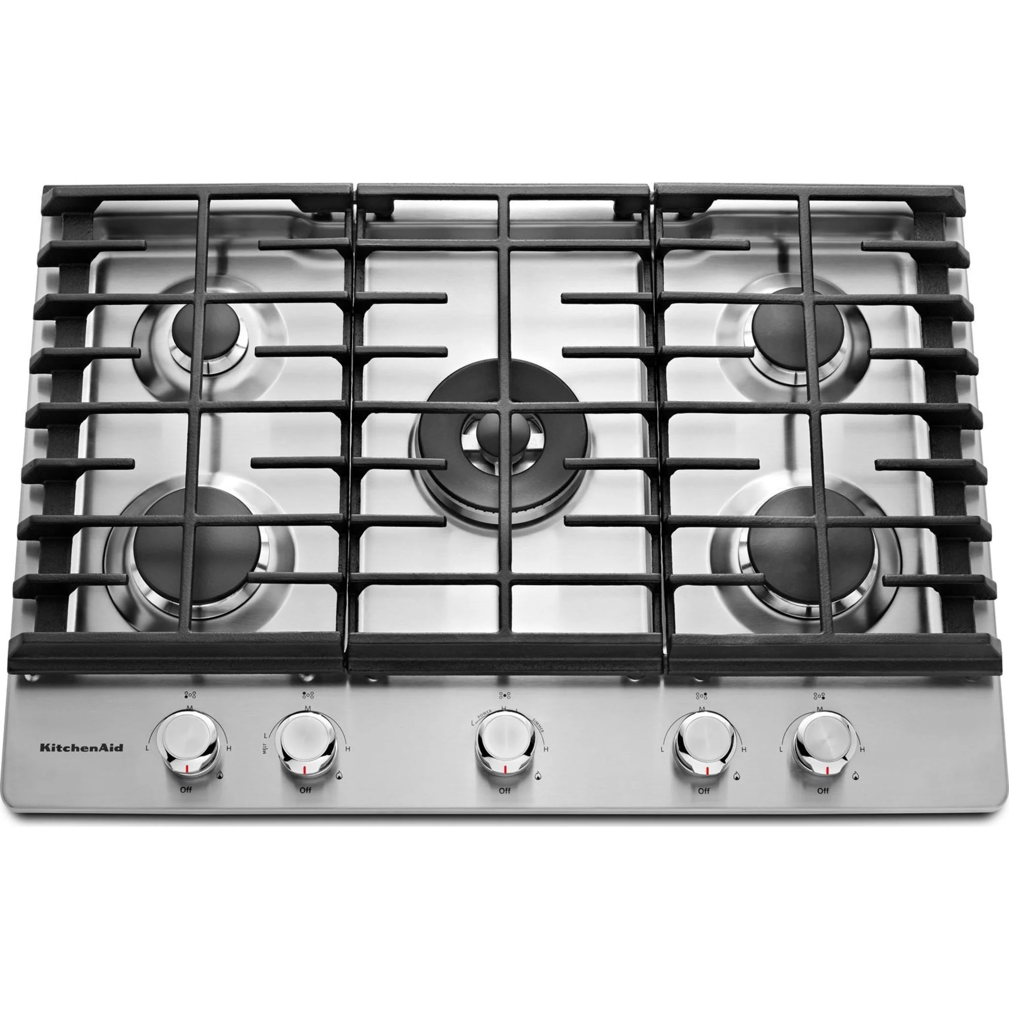 KitchenAid 30" 5-Burner Gas Cooktop -Stainless Steel (KCGS550ESS) - Image 26