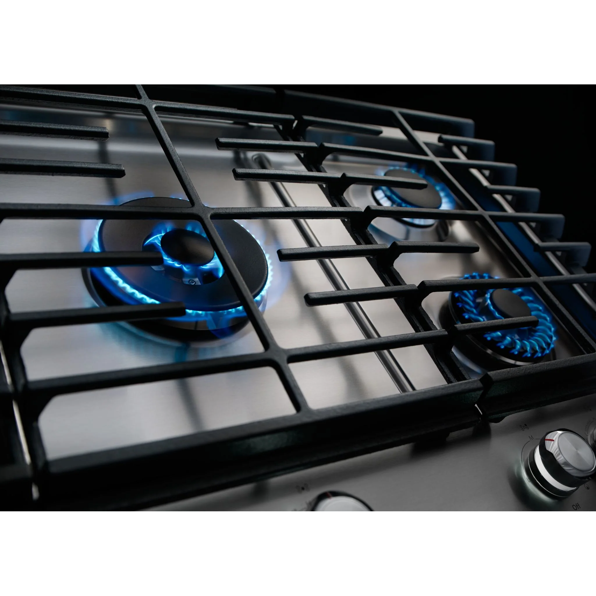 KitchenAid 30" 5-Burner Gas Cooktop with Griddle -Stainless Steel (KCGS950ESS) - Image 2