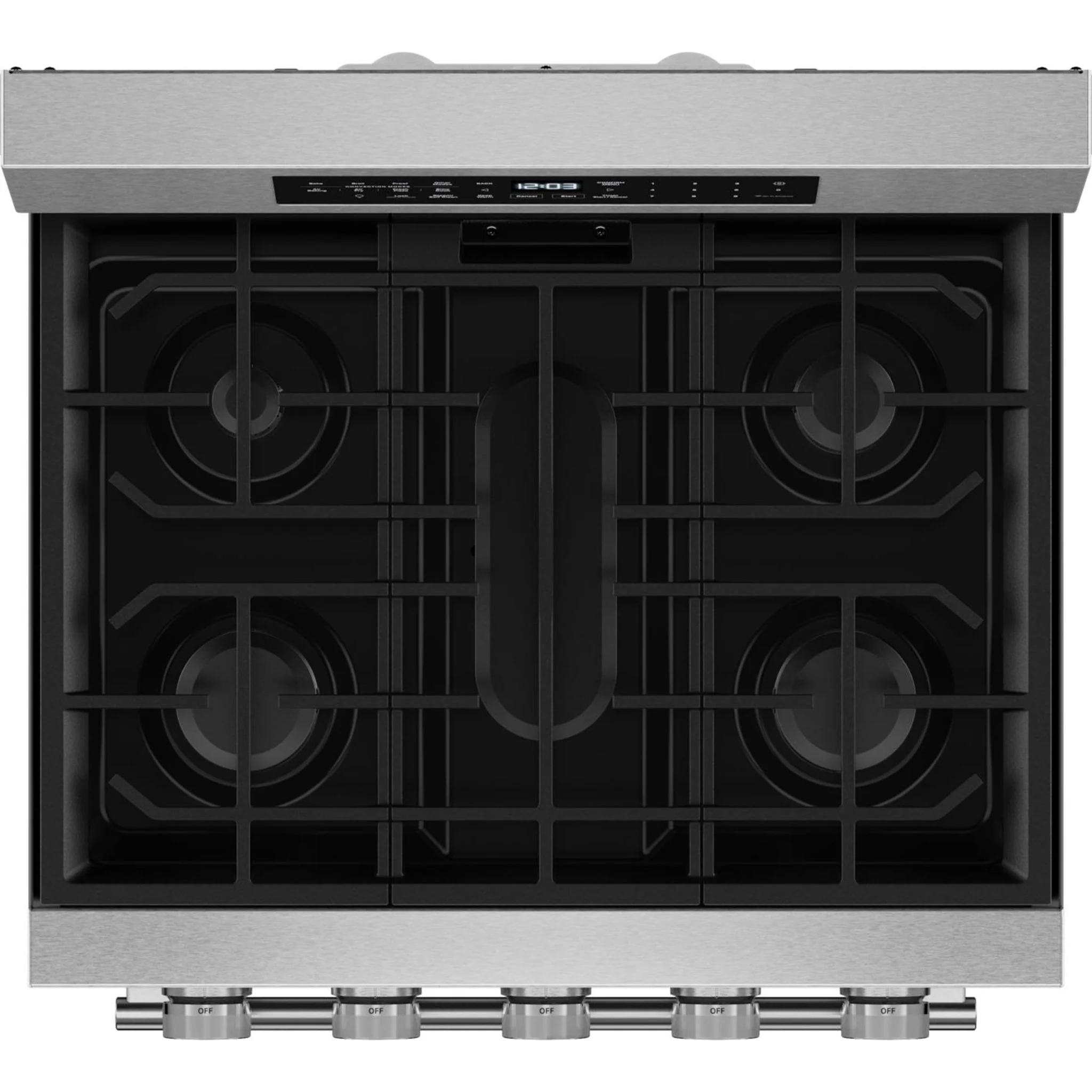 KitchenAid 5.0 Cu. Ft. Smart Freestanding Gas Range with Convection Cooking Modes -Fingerprint Resistant Stainless Steel (KFGS530SPS) - Image 10