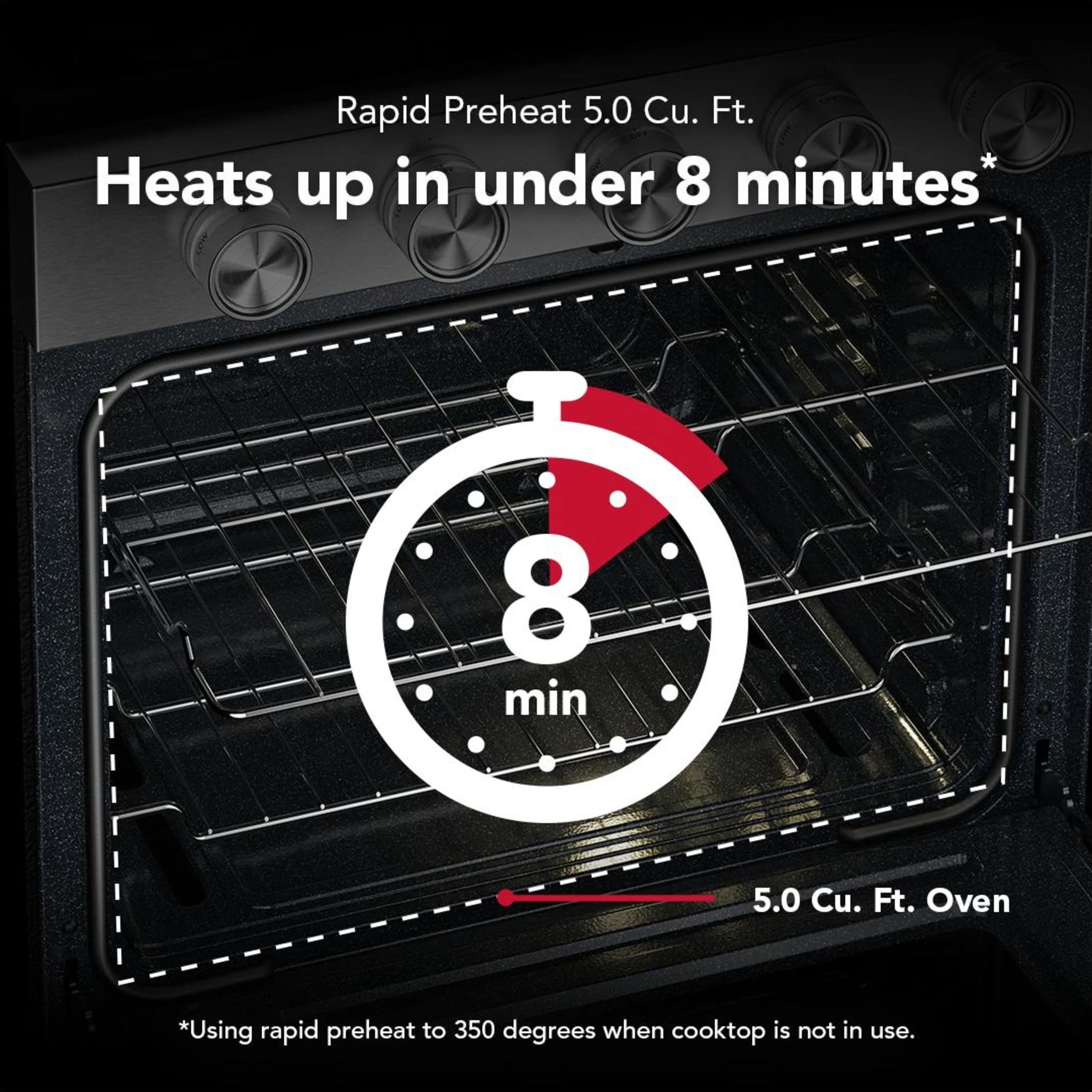 KitchenAid 5.0 Cu. Ft. Smart Freestanding Gas Range with Convection Cooking Modes -Fingerprint Resistant Stainless Steel (KFGS530SPS) - Image 25