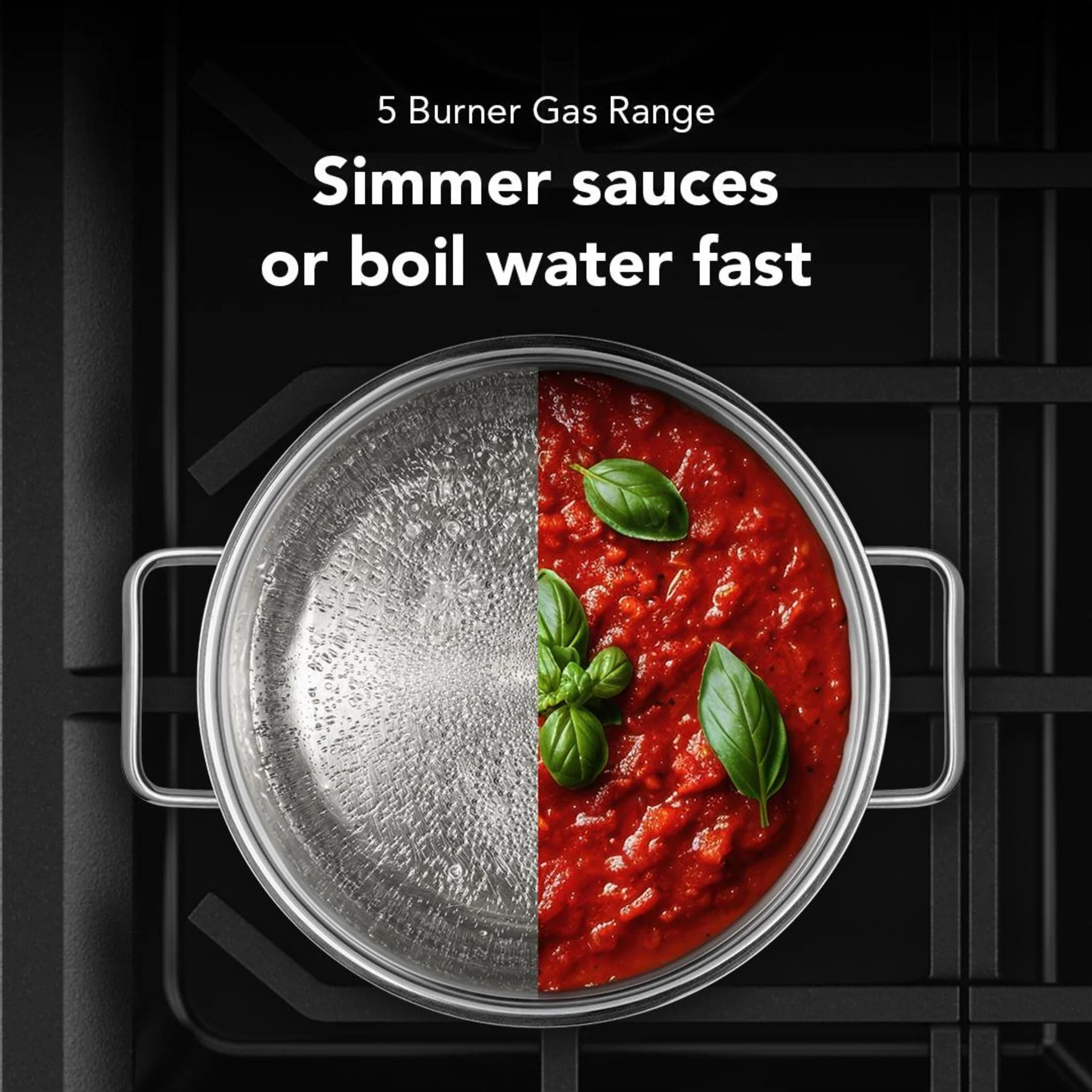 KitchenAid 5.0 Cu. Ft. Smart Freestanding Gas Range with Convection Cooking Modes -Fingerprint Resistant Stainless Steel (KFGS530SPS) - Image 8