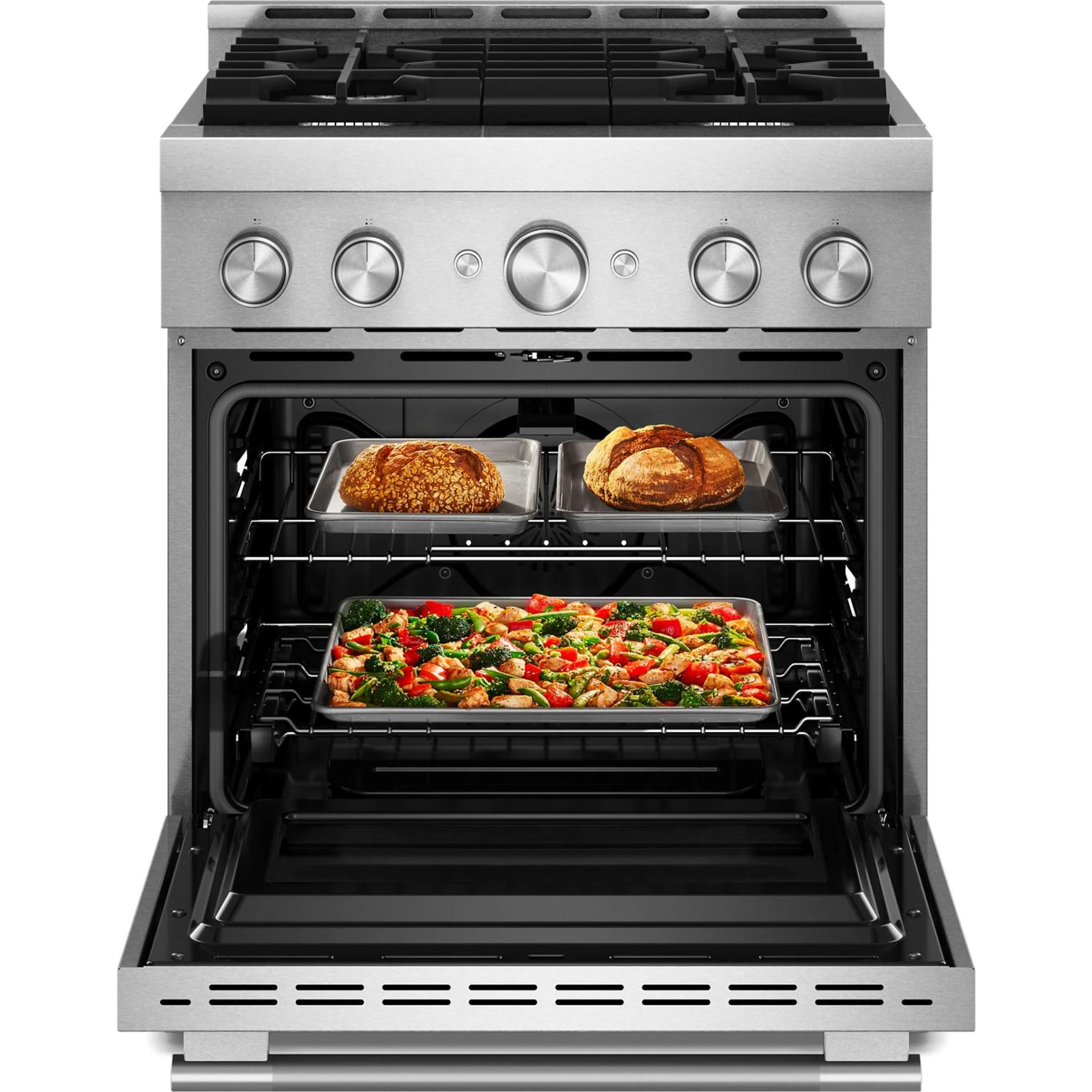 KitchenAid 30" Gas Range (KFGS930SSS) - Stainless Steel - Image 2