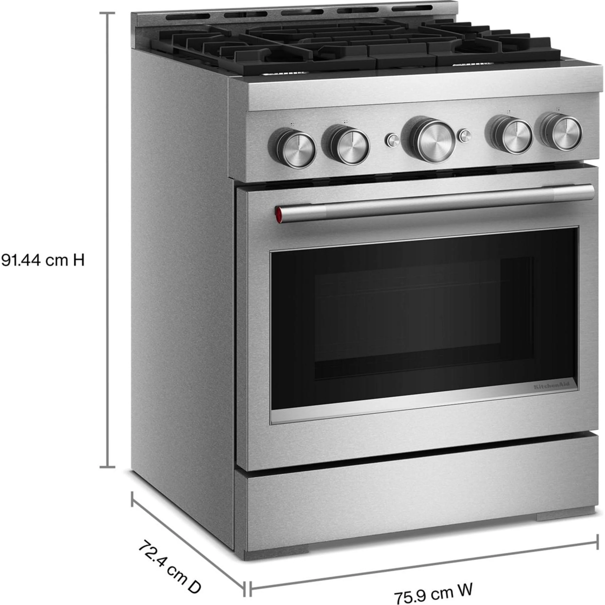KitchenAid 30" Gas Range (KFGS930SSS) - Stainless Steel - Image 9