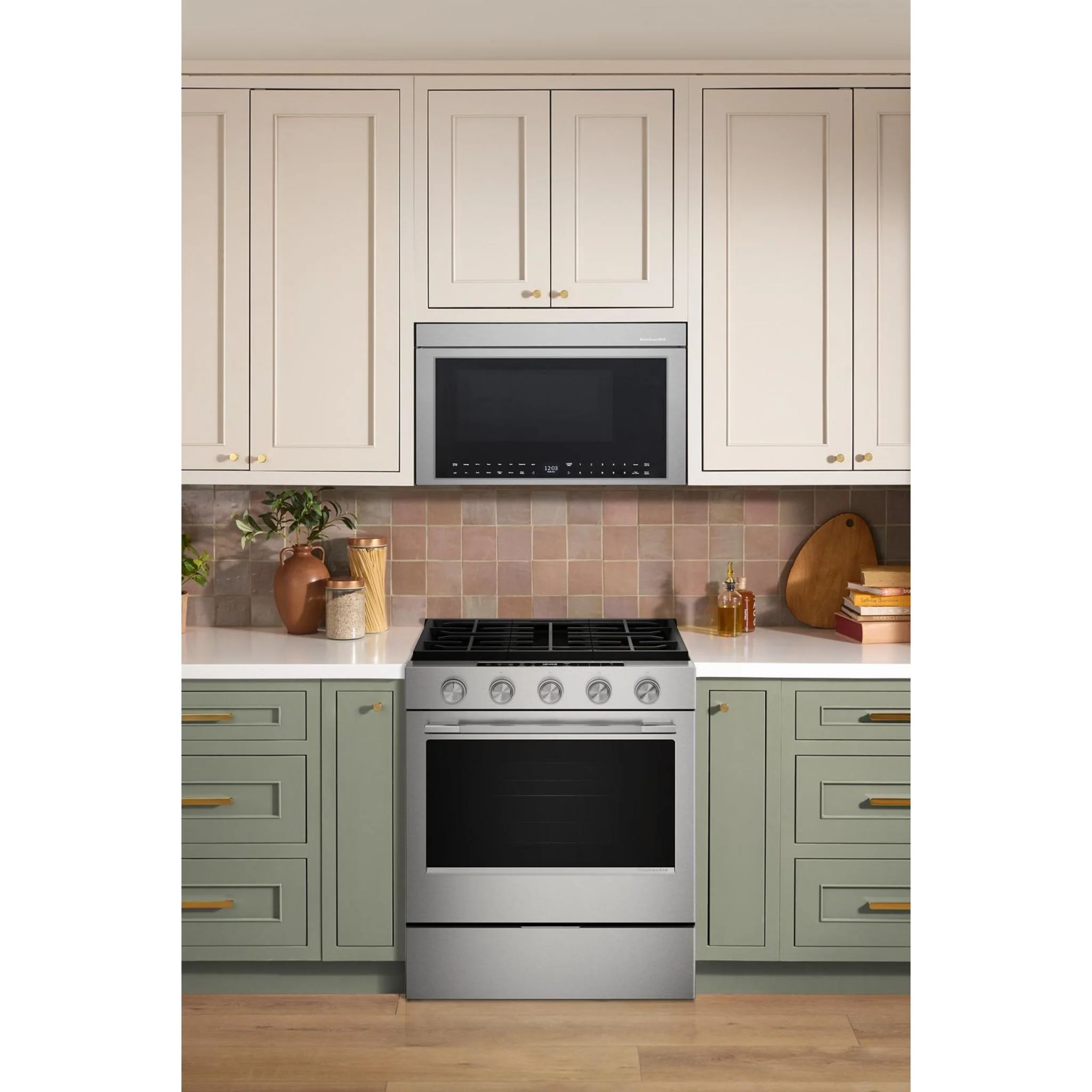 KitchenAid 5.0 Cu. Ft. Smart Slide-in Gas Range with Convection Cooking Modes -Fingerprint Resistant Stainless Steel (KSGS330SPS) - Image 11