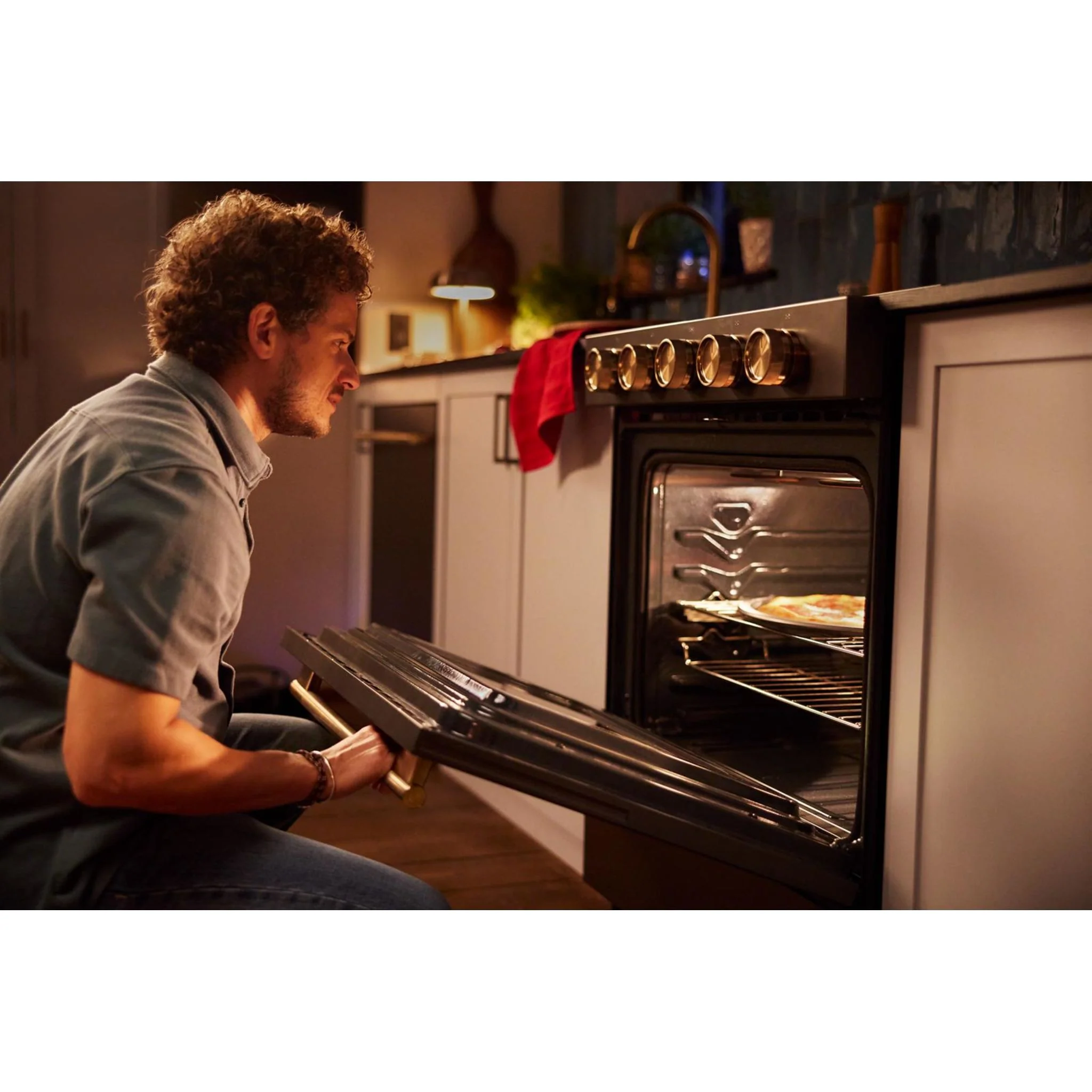 KitchenAid 5.0 Cu. Ft. Smart Slide-in Gas Range with Convection Cooking Modes and 2-in-1 Burner -Black Ore (KSGS530SBE) - Image 12