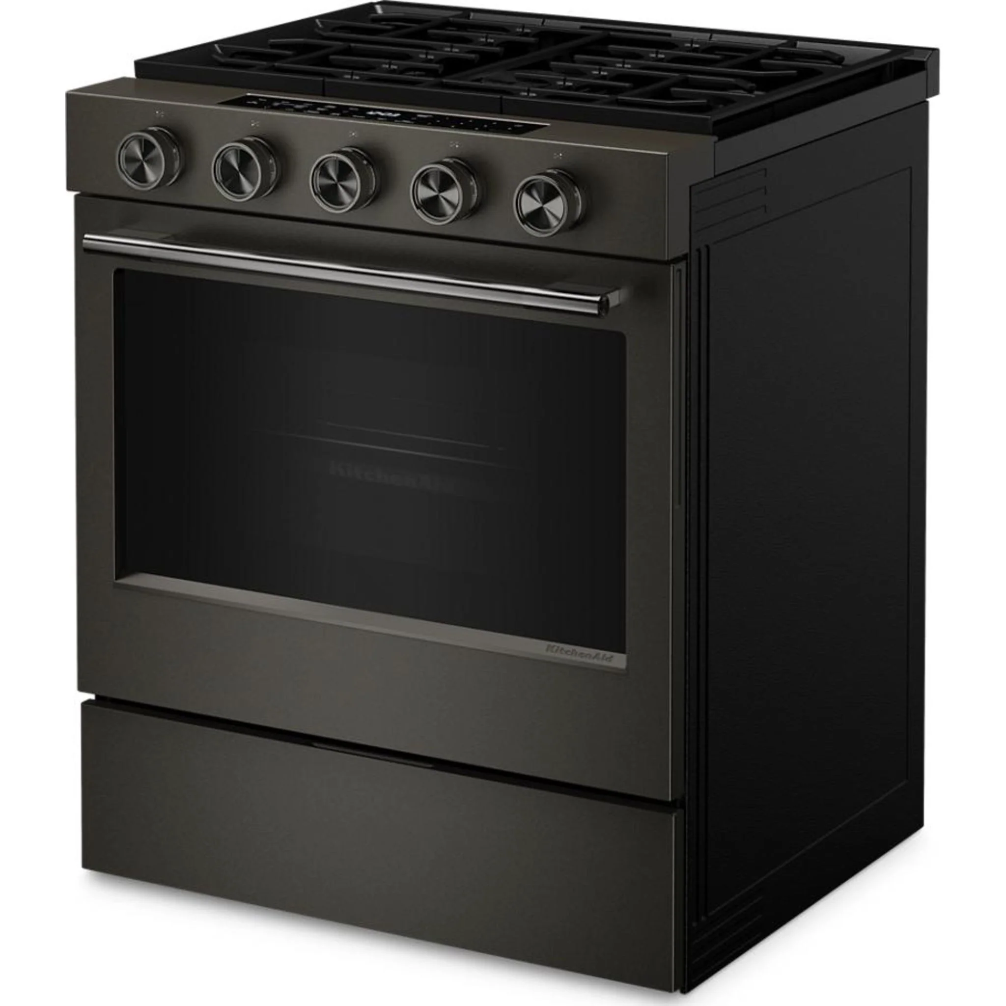 KitchenAid 5.0 Cu. Ft. Smart Slide-in Gas Range with Convection Cooking Modes and 2-in-1 Burner -Black Ore (KSGS530SBE) - Image 20