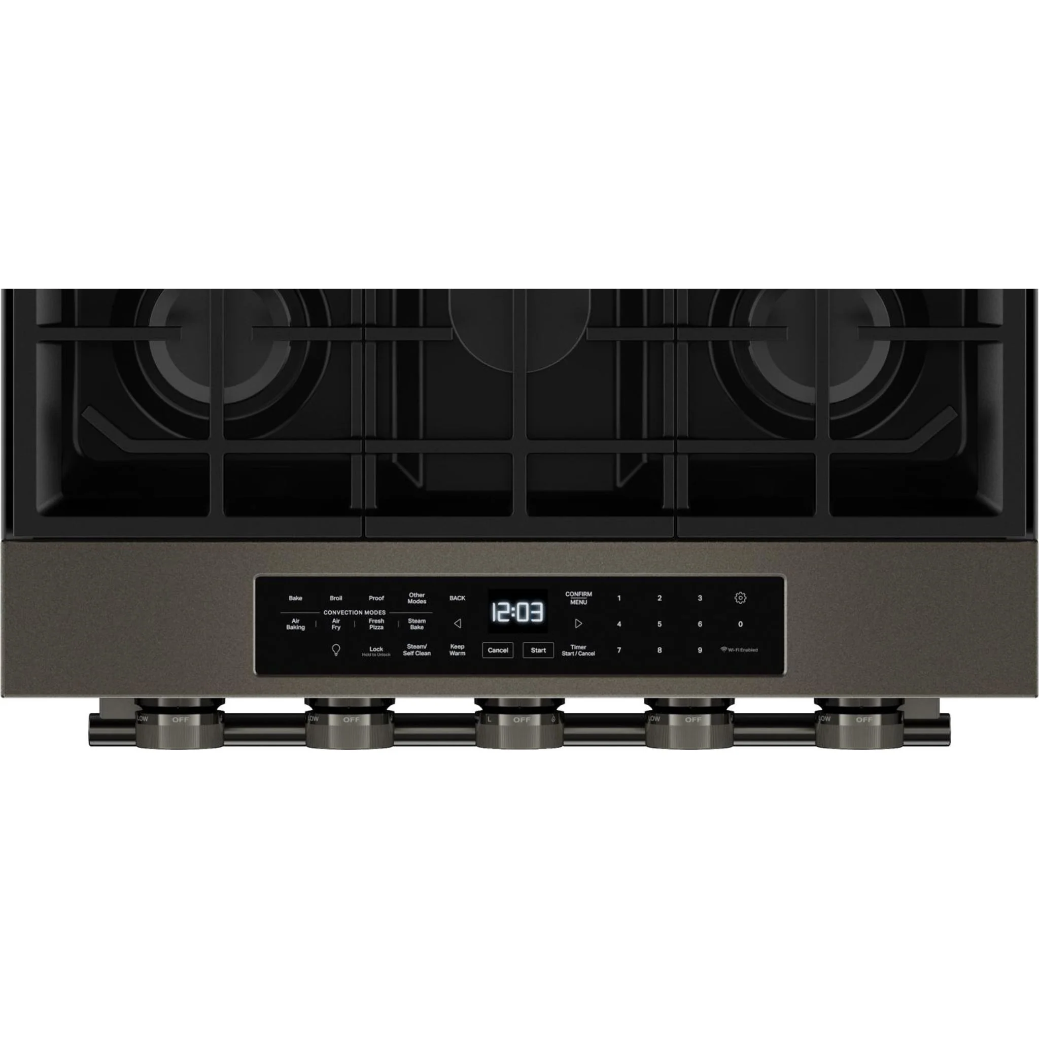 KitchenAid 5.0 Cu. Ft. Smart Slide-in Gas Range with Convection Cooking Modes and 2-in-1 Burner -Black Ore (KSGS530SBE) - Image 36