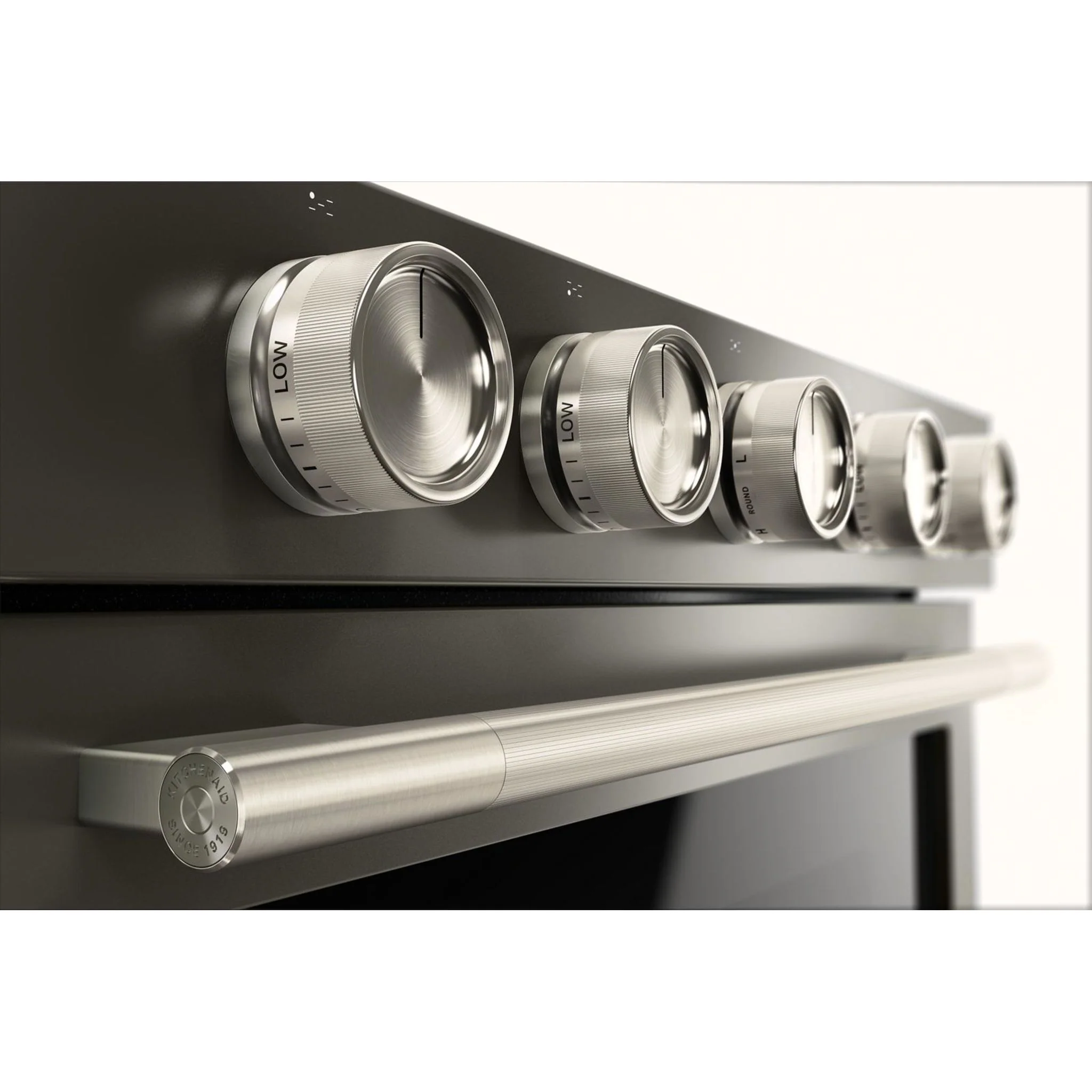 KitchenAid 5.0 Cu. Ft. Smart Slide-in Gas Range with Convection Cooking Modes and 2-in-1 Burner -Black Ore (KSGS530SBE) - Image 7