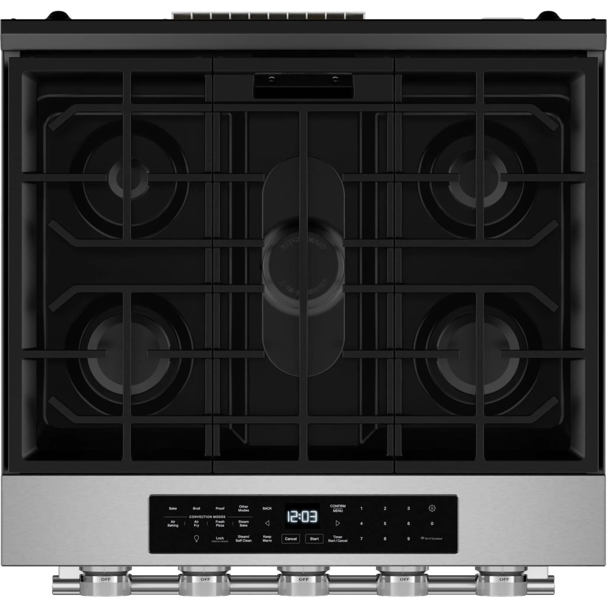 KitchenAid 5.0 Cu. Ft. Smart Slide-in Gas Range with Convection Cooking Modes and 2-in-1 Burner -Fingerprint Resistant Stainless Steel (KSGS530SPS) - Image 28