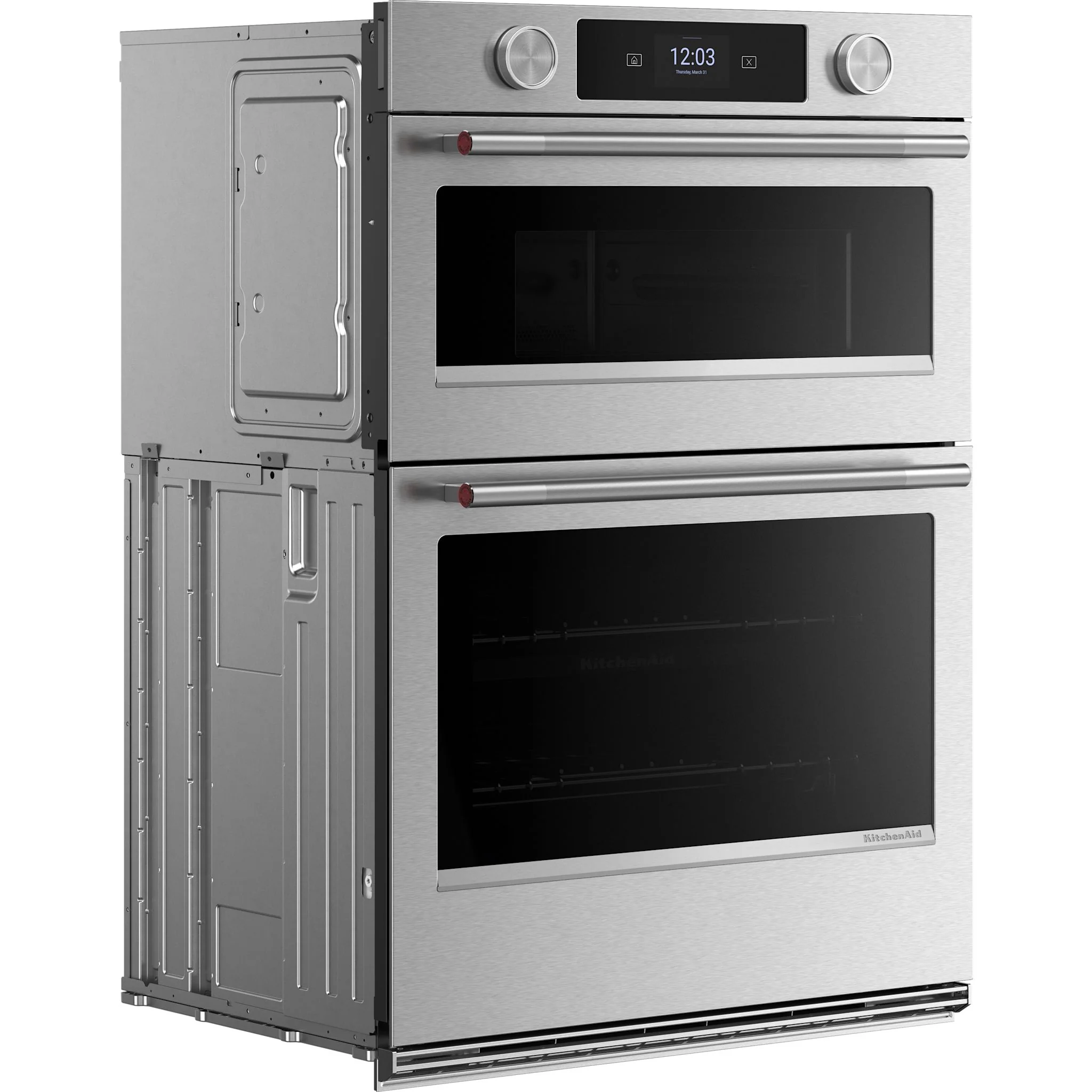 KitchenAid 30-inch Smart Electric Combo Wall Oven with Assisted Cooking Modes - PrintShieldFinish -PrintShield Stainless (KOEC730SPS) - Image 2