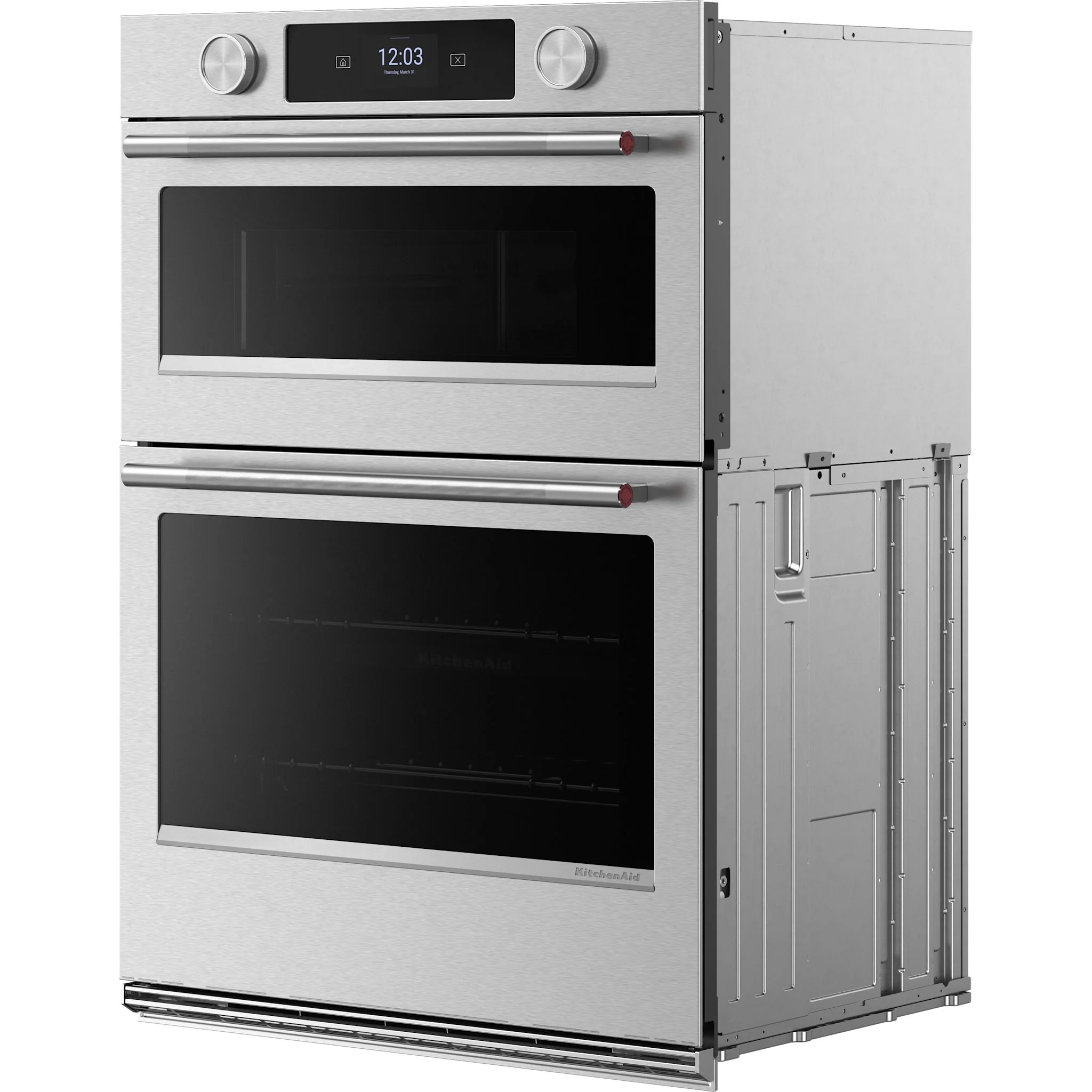 KitchenAid 30-inch Smart Electric Combo Wall Oven with Assisted Cooking Modes - PrintShieldFinish -PrintShield Stainless (KOEC730SPS) - Image 3