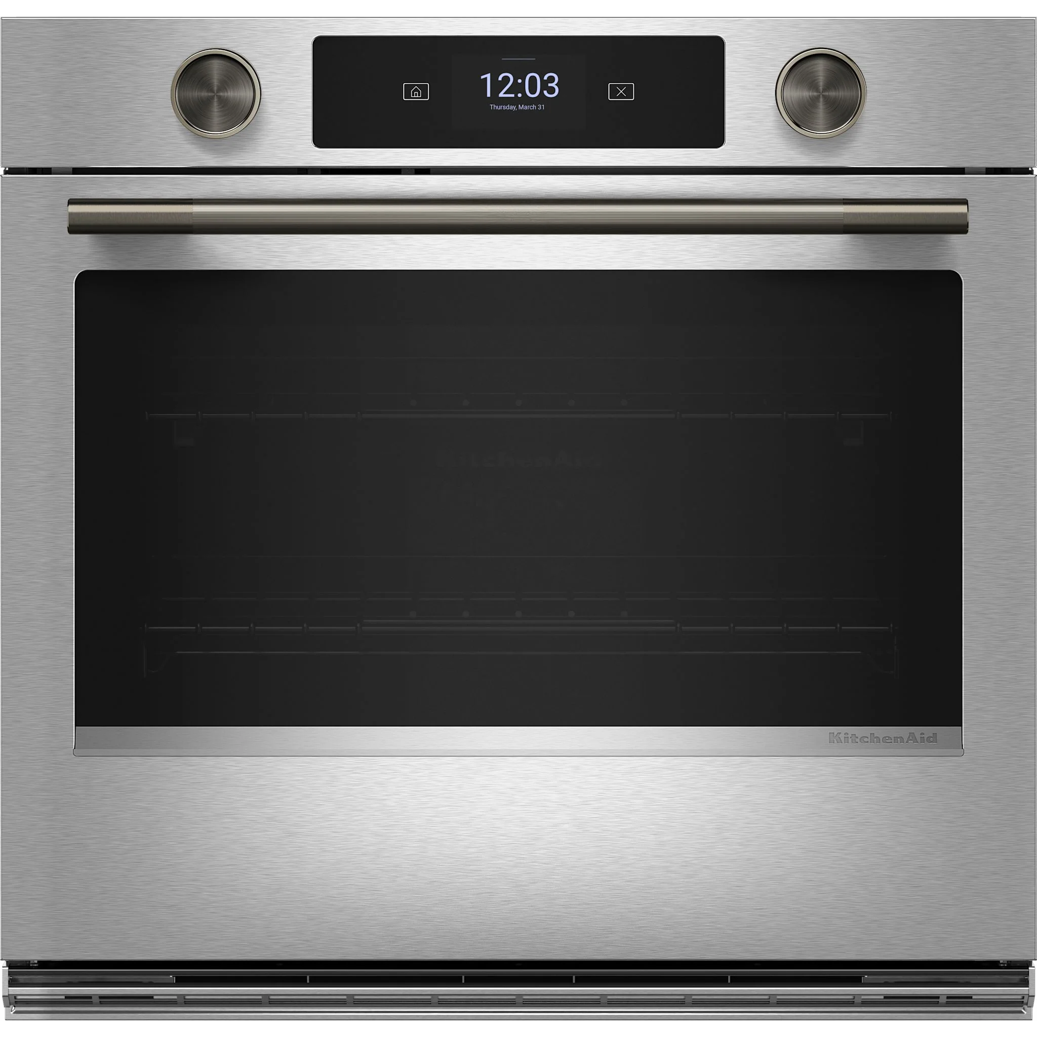 KitchenAid 30-inch Smart Electric Single Wall Oven with Assisted Cooking Modes - PrintShieldFinish -PrintShield Stainless (KOES730SPS) - Image 2