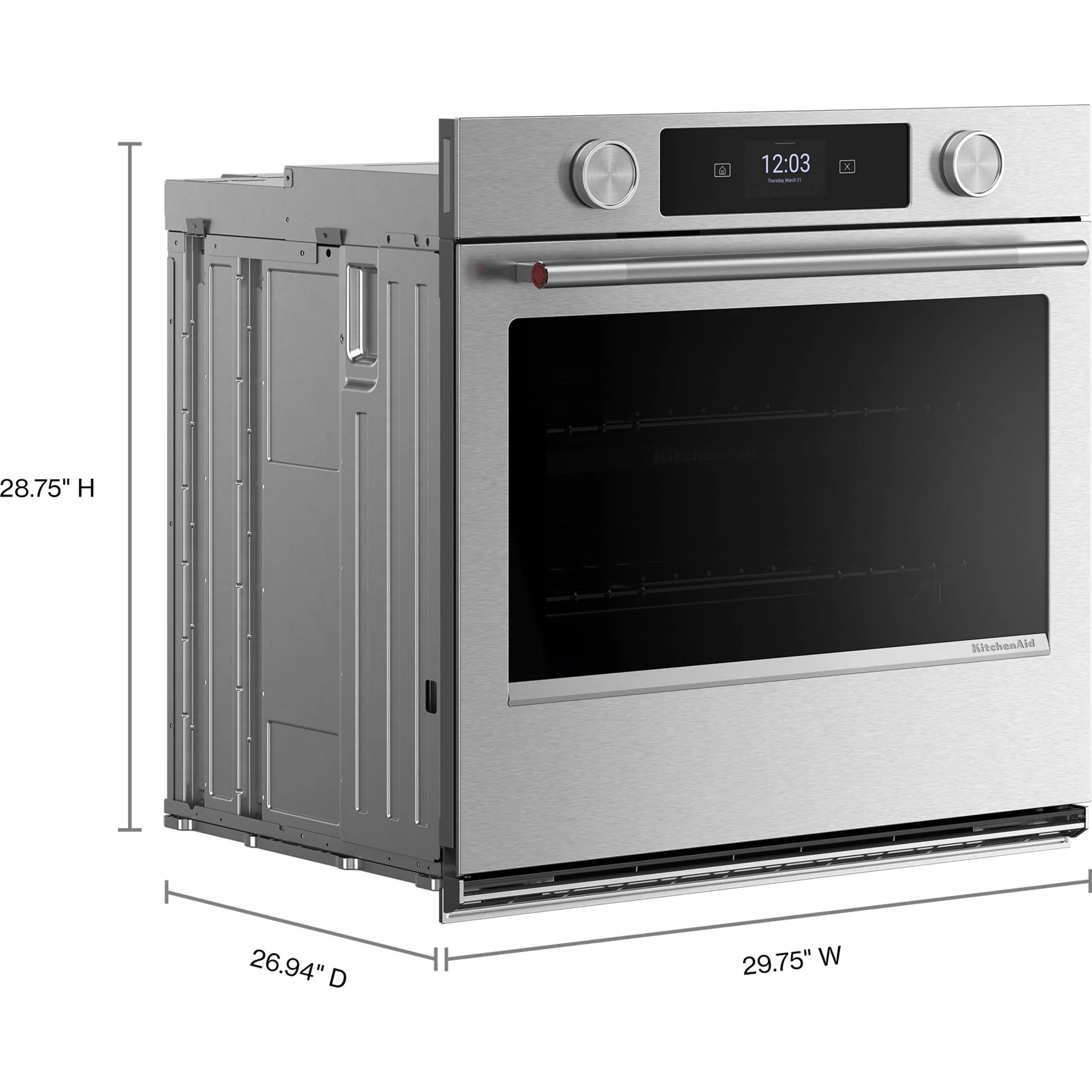 KitchenAid 30-inch Smart Electric Single Wall Oven with Assisted Cooking Modes - PrintShieldFinish -PrintShield Stainless (KOES730SPS) - Image 6