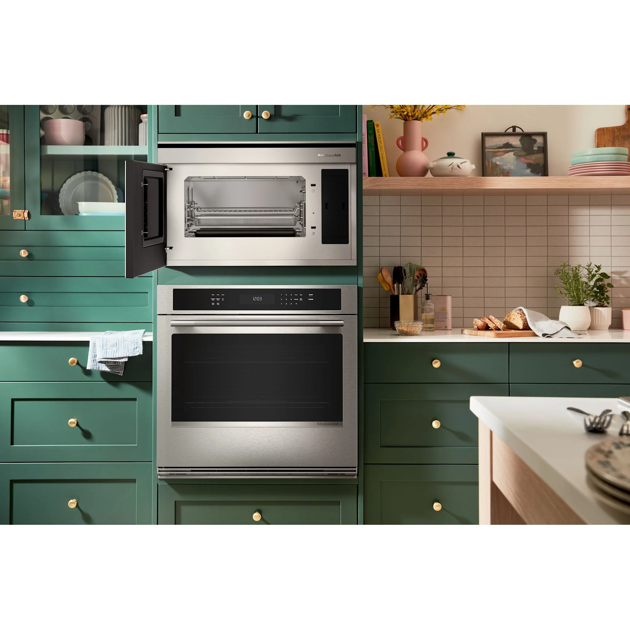 KitchenAid 30-inch Smart Electric Single Wall Oven with Assisted Cooking Modes - PrintShieldFinish -PrintShield Stainless (KOES730SPS) - Image 9
