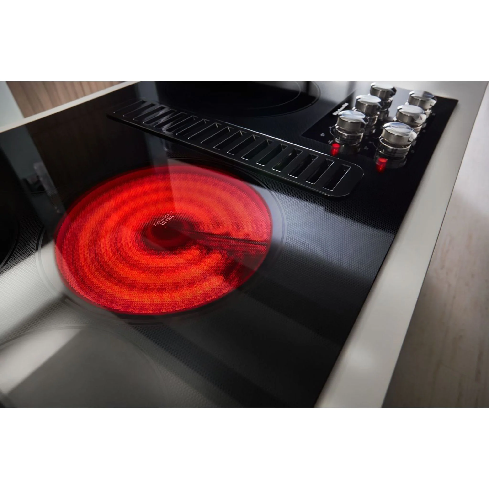 KitchenAid 36" Electric Downdraft Cooktop with 5 Elements -Black (KCED606GBL) - Image 15